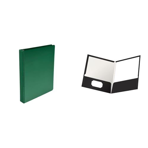 Casafoyer Polypropylene Round Ring Binder & Laminated Pocket Folder Combo Kit for Organized Office Solutions