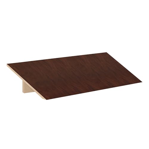 Sloping Hood - for 18 Inches Wide - 21 Inch Deep Designer Wood Locker - 3 Wide - Mahogany