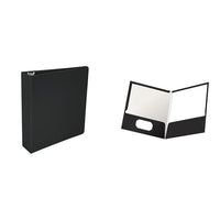 Casafoyer Polypropylene D-Ring Binder & Laminated Pocket Folder Combo ...