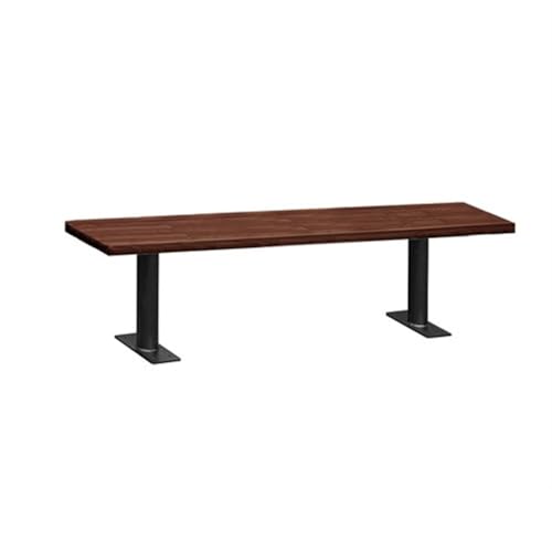 Salsbury Wood Locker Bench - 72 Inches - 14 Inches Deep - Dark Finish - Bolt Mounted