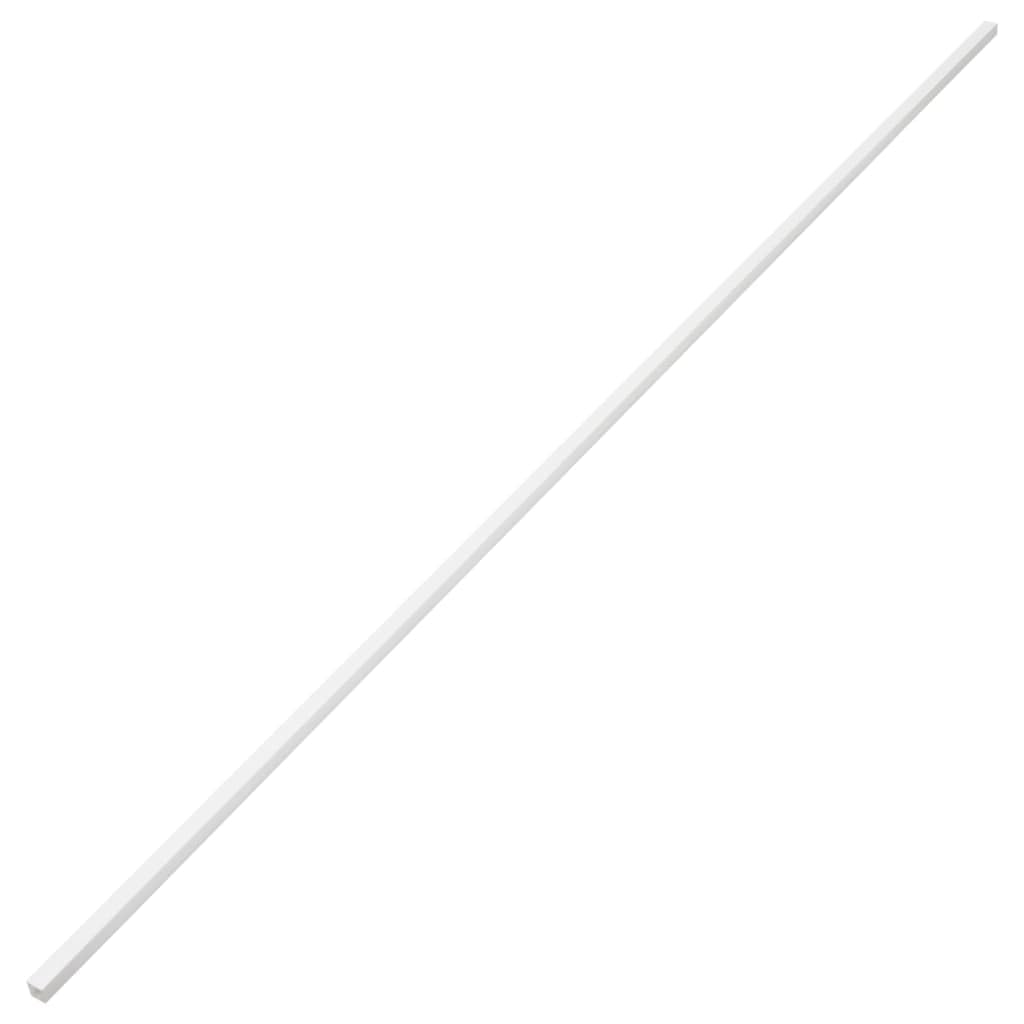 Vidaxl Cable Management Raceway - White Pvc Cord Hider, Screwable Wall/Floor/Ceiling Cover, Cuttable & Paintable Wire Protector, 10 Pcs