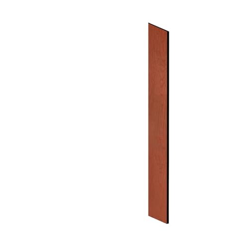 Side Panel - for 5 Feet High - 15 Inch Deep Designer Wood Locker - with Sloping Hood - Cherry