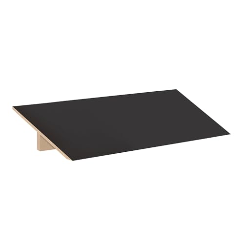 Sloping Hood - for 18 Inches Wide - 18 Inch Deep Designer Wood Locker - 3 Wide - Black