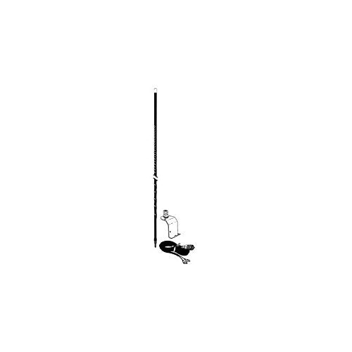 Casafoyer  - FENDER OR GROOVE MOUNT 4 FOOT BLACK FLEXIBLE ANTENNA KIT WITH 18 FEET OF COAX CABLE WITH PL259 - (Pack Of 2)