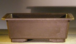 Brown Bonsai Training Pot<br>Heavy Duty Plastic - Taller Profile<br><i>7 x 5 x 2.75</i>