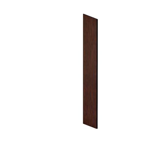 Side Panel - for 5 Feet High - 18 Inch Deep Designer Wood Locker - with Sloping Hood - Mahogany