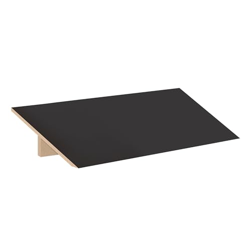 Sloping Hood - for 18 Inches Wide - 21 Inch Deep Designer Wood Locker - 3 Wide - Black