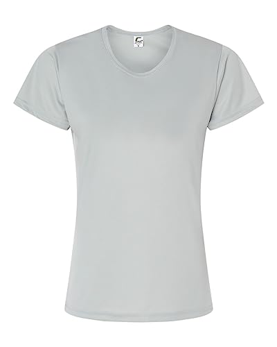 C2 Sport Womens Performance T-Shirt - Silver, XS