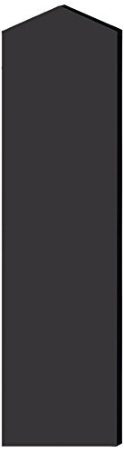 Double End Side Panel - for 6 Feet High - 18 Inch Deep Designer Wood Locker - with Sloping Hood - Black