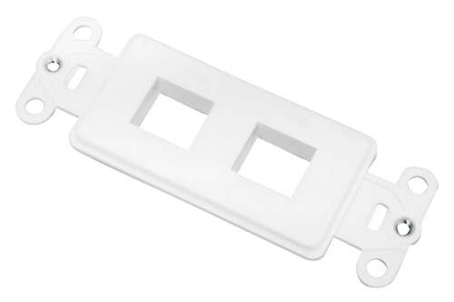 1 Jack Gang Plate-Wht
