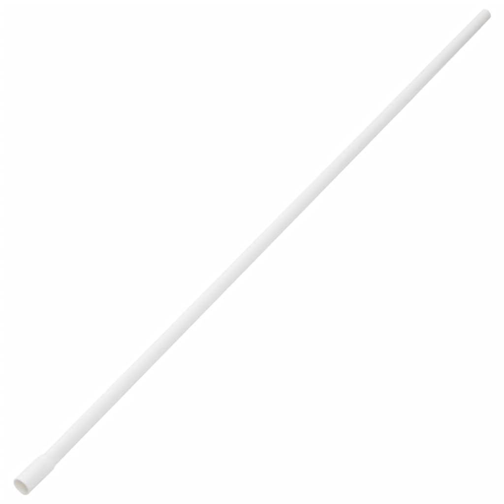 Vidaxl Cable Trunkings With Clips-White Pvc Cord Hider Raceway Wire Cover, Cuttable & Paintable, Screwable Clip For Wall/Floor/Ceiling 3.3 Ft Length