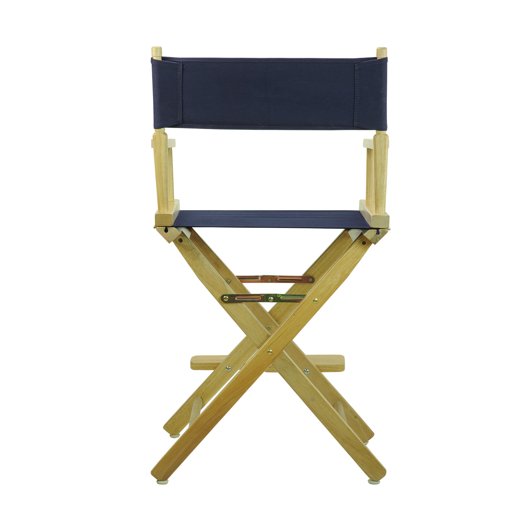 24' Director'S Chair Natural Frame-Navy Blue Canvas