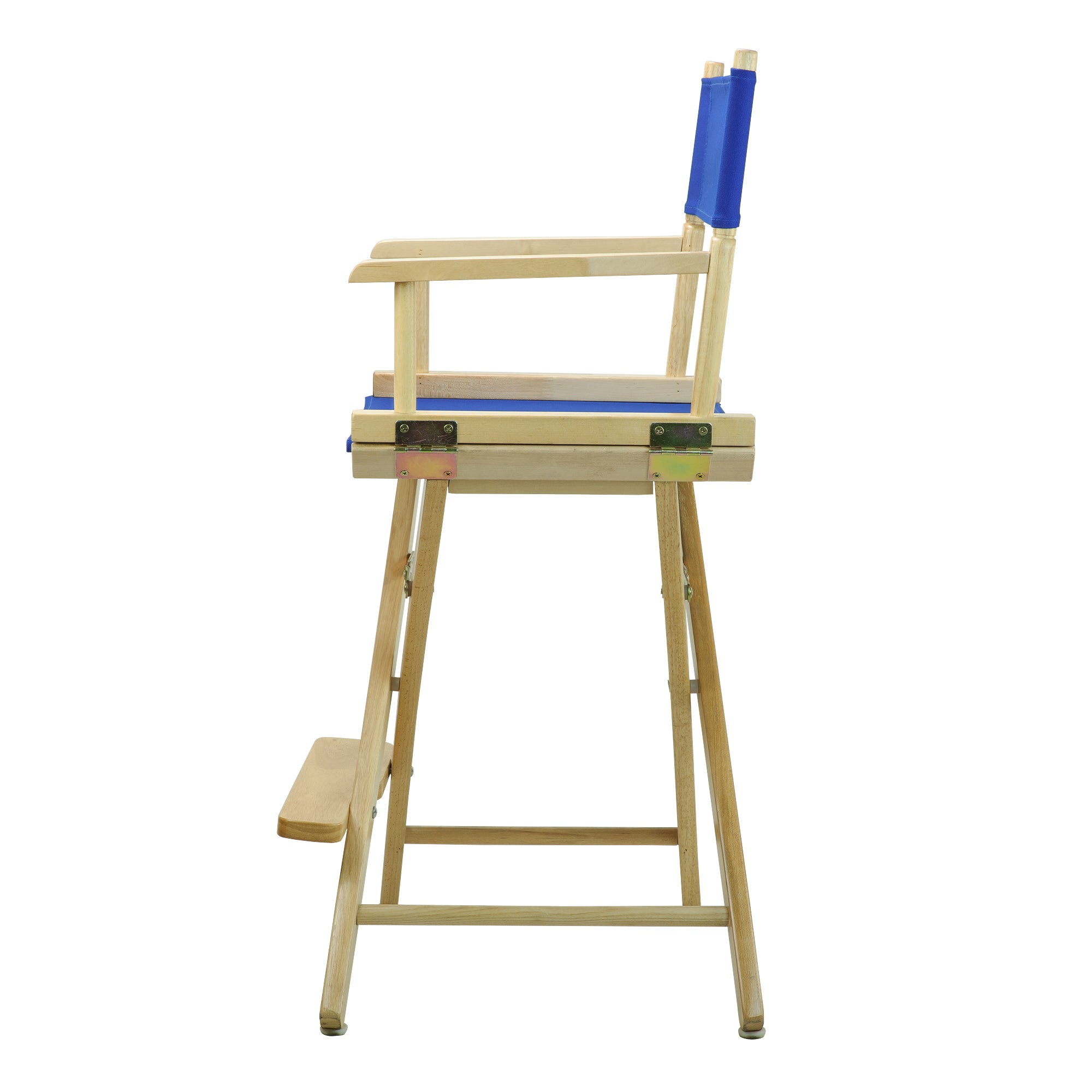 24' Director'S Chair Natural Frame-Royal Blue Canvas