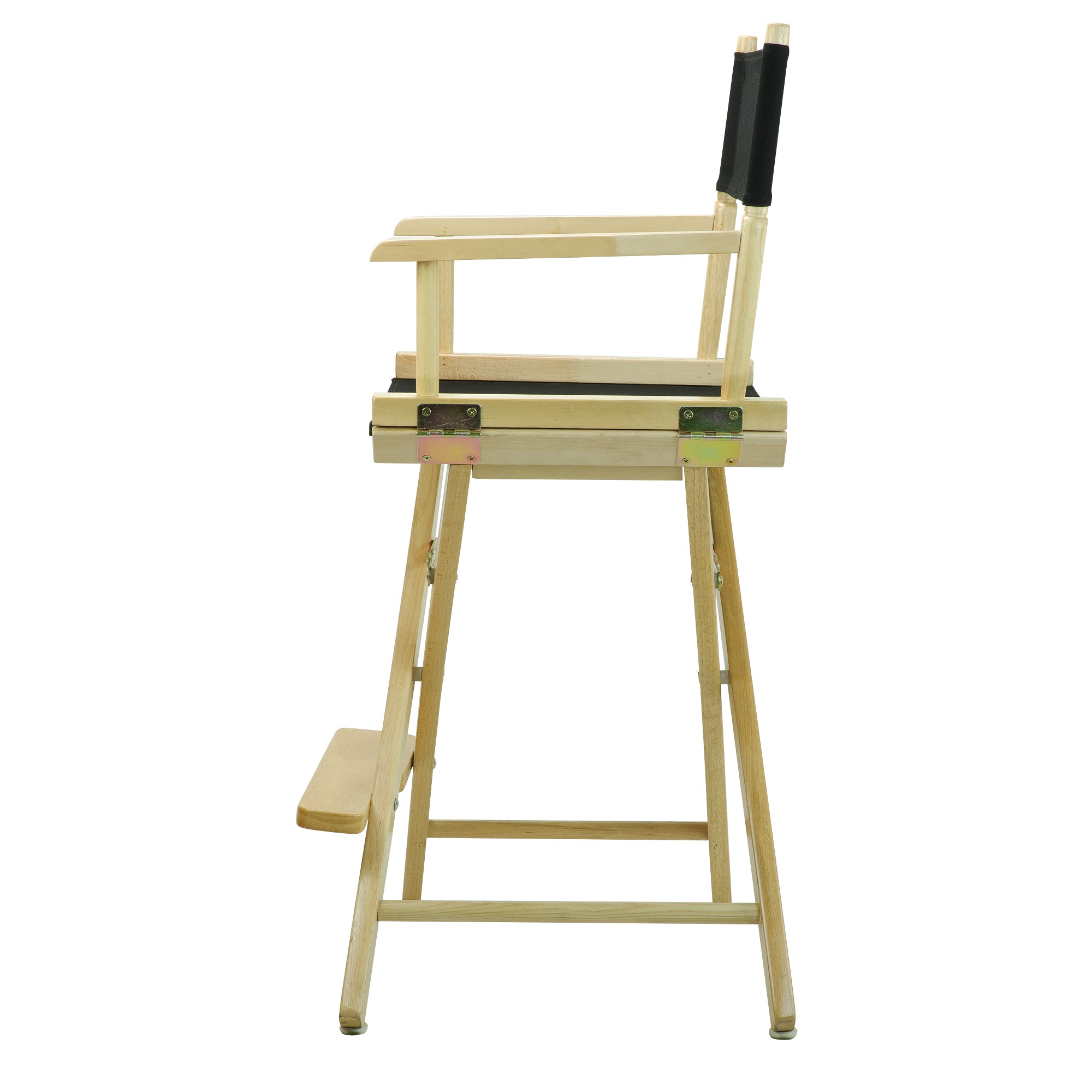 24' Director'S Chair Natural Frame-Black Canvas