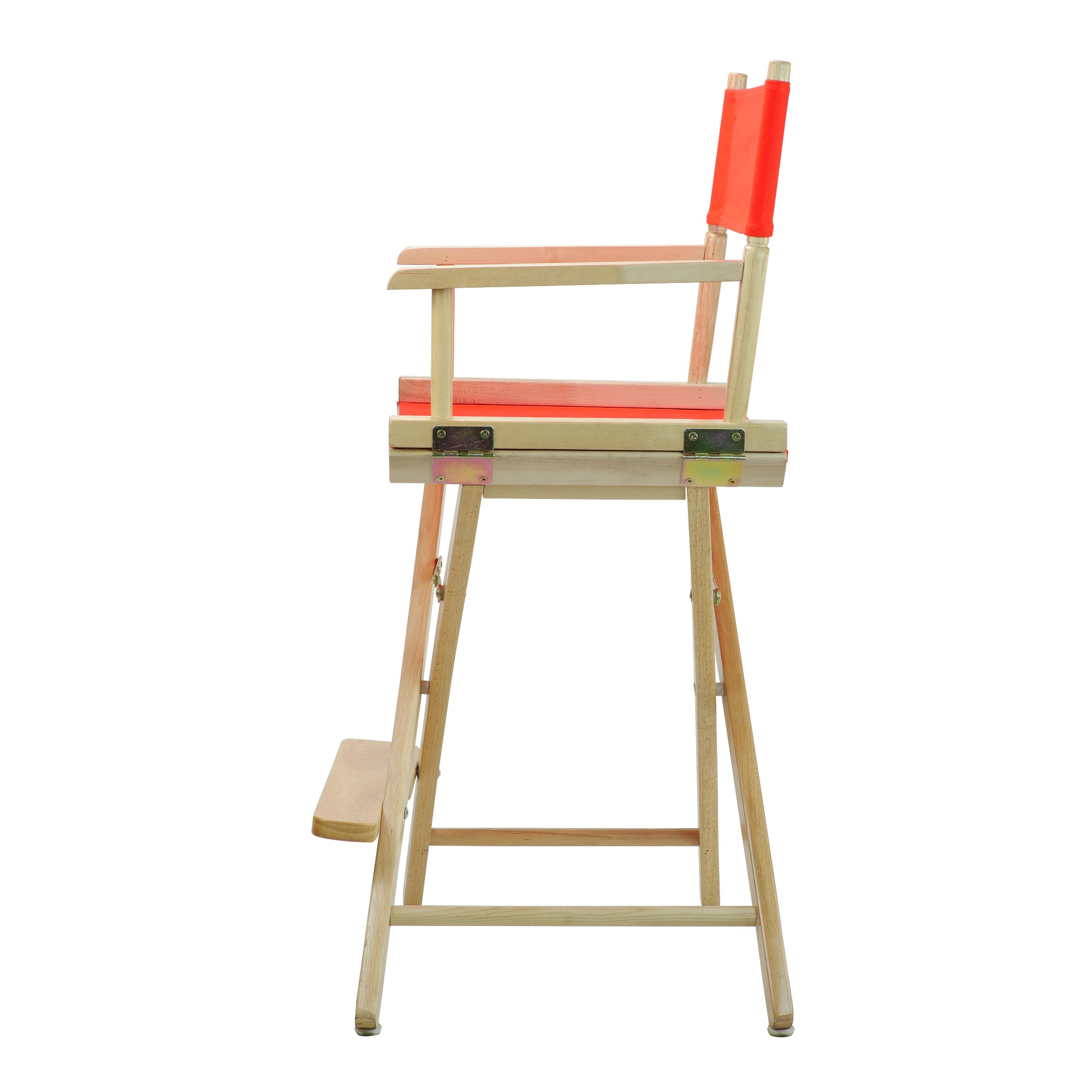24' Director'S Chair Natural Frame-Orange Canvas