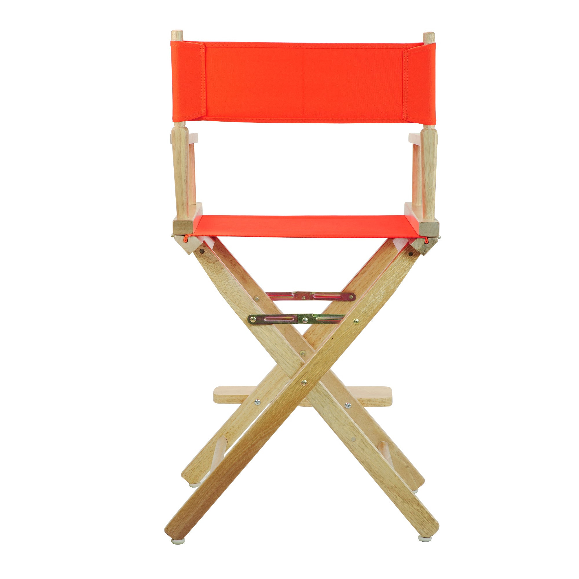 24' Director'S Chair Natural Frame-Orange Canvas