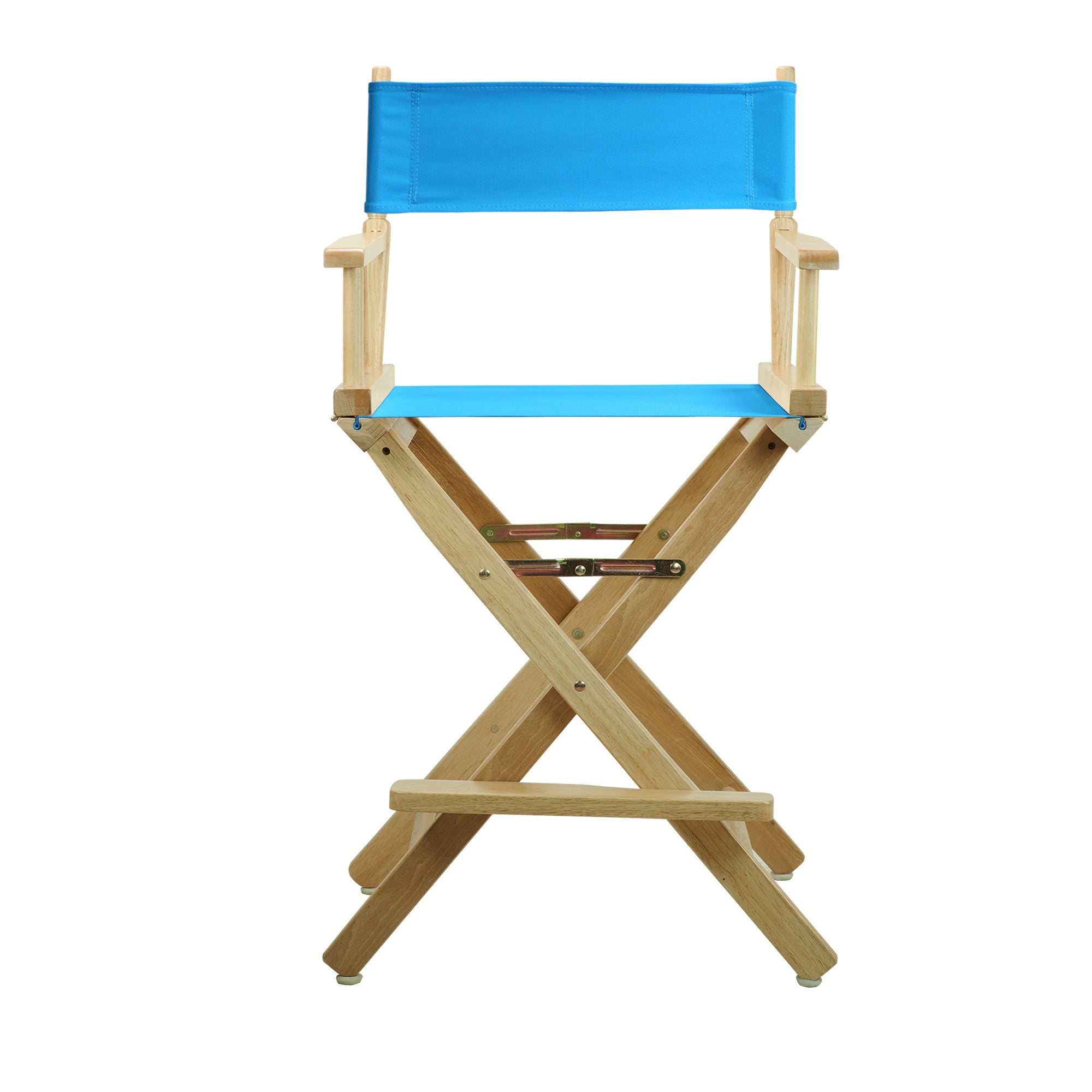 24' Director'S Chair Natural Frame-Turquoise Canvas