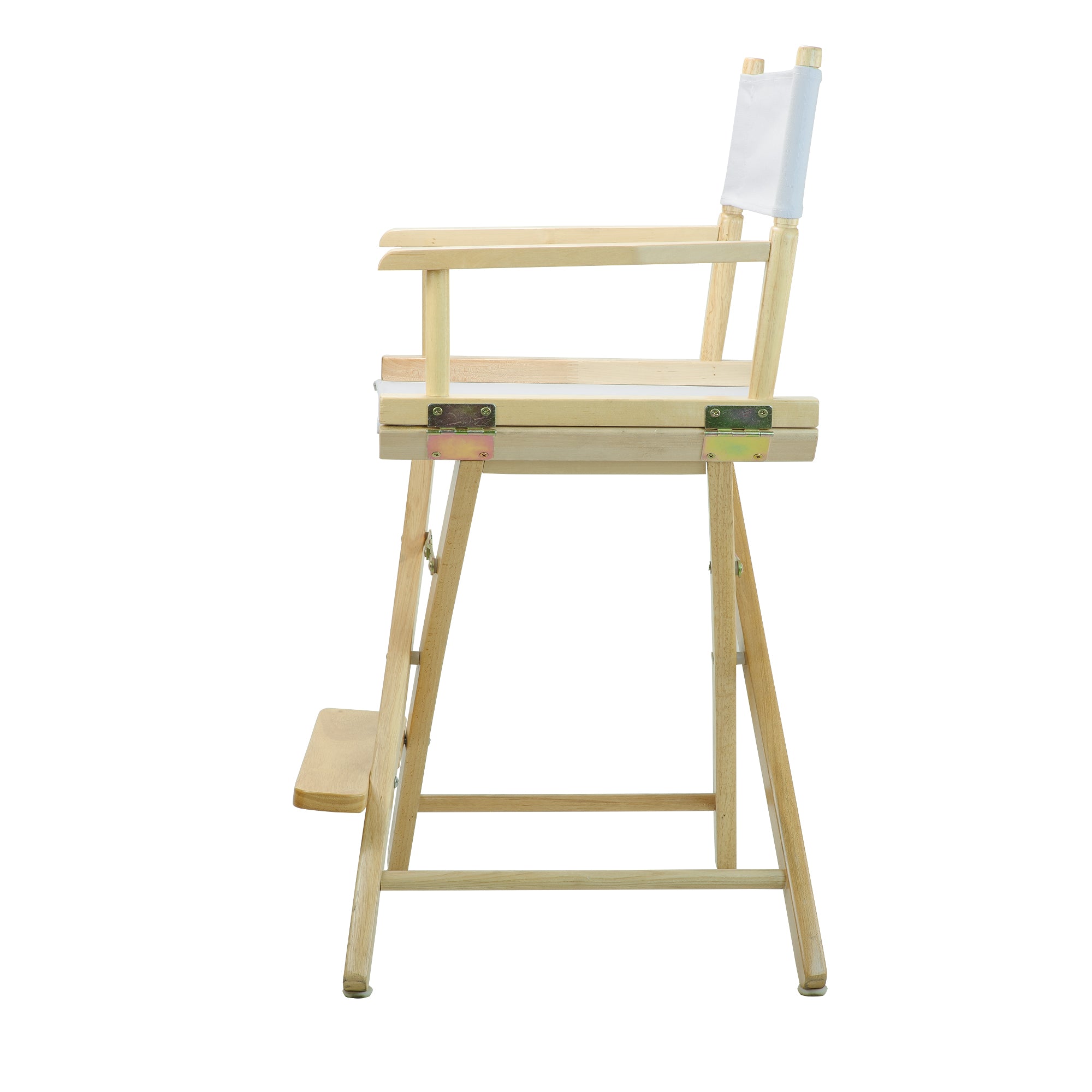 24' Director'S Chair Natural Frame-White Canvas