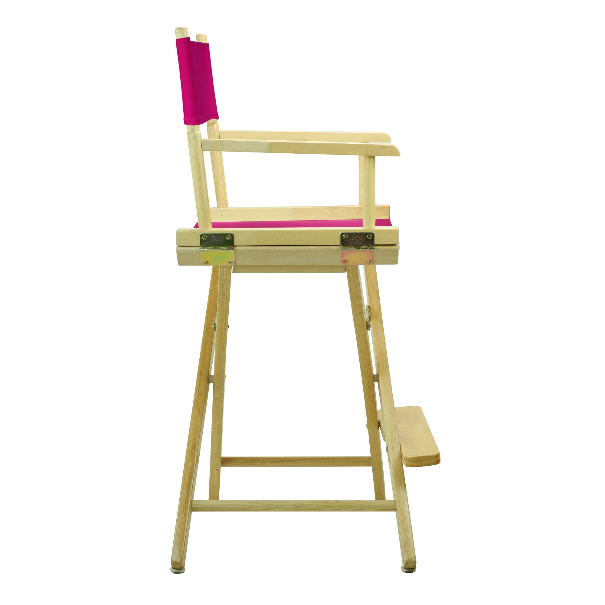 24' Director'S Chair Natural Frame-Magenta Canvas