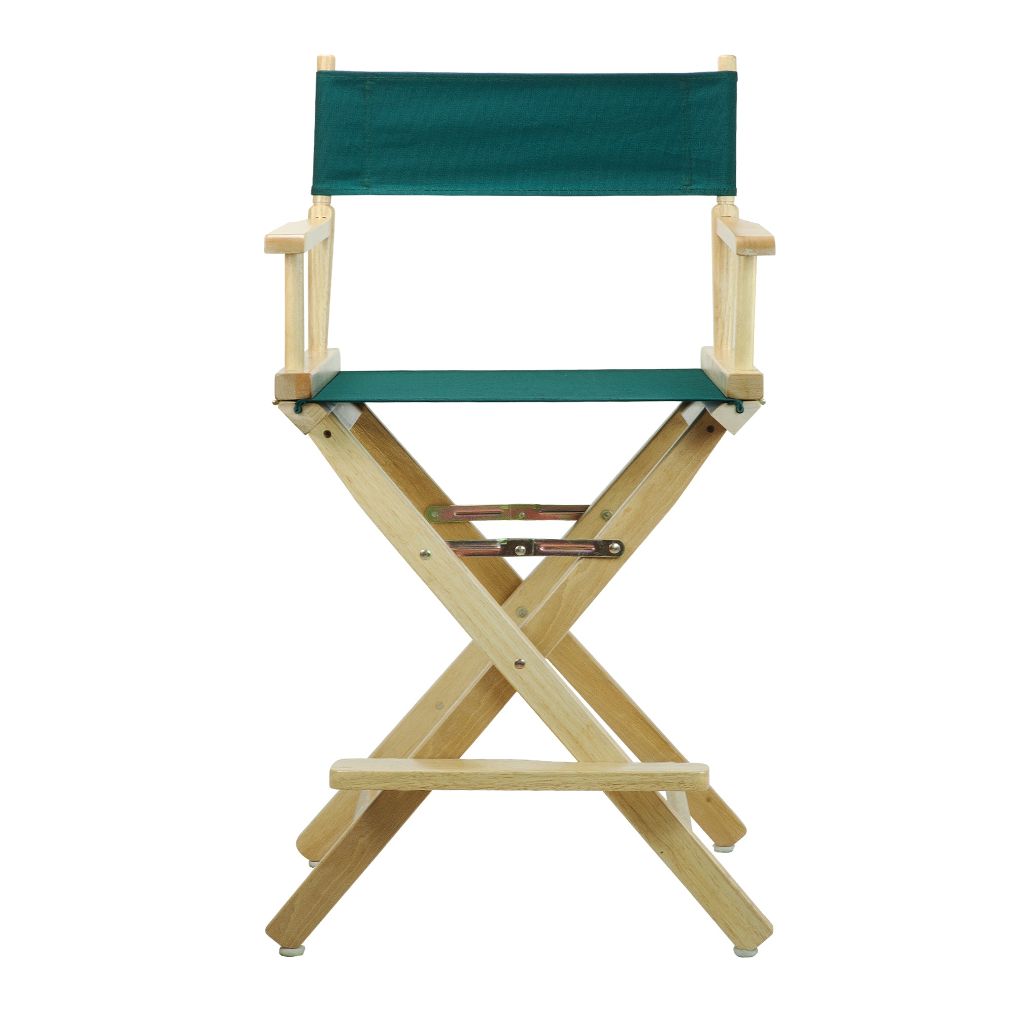 24' Director'S Chair Natural Frame-Hunter Green Canvas