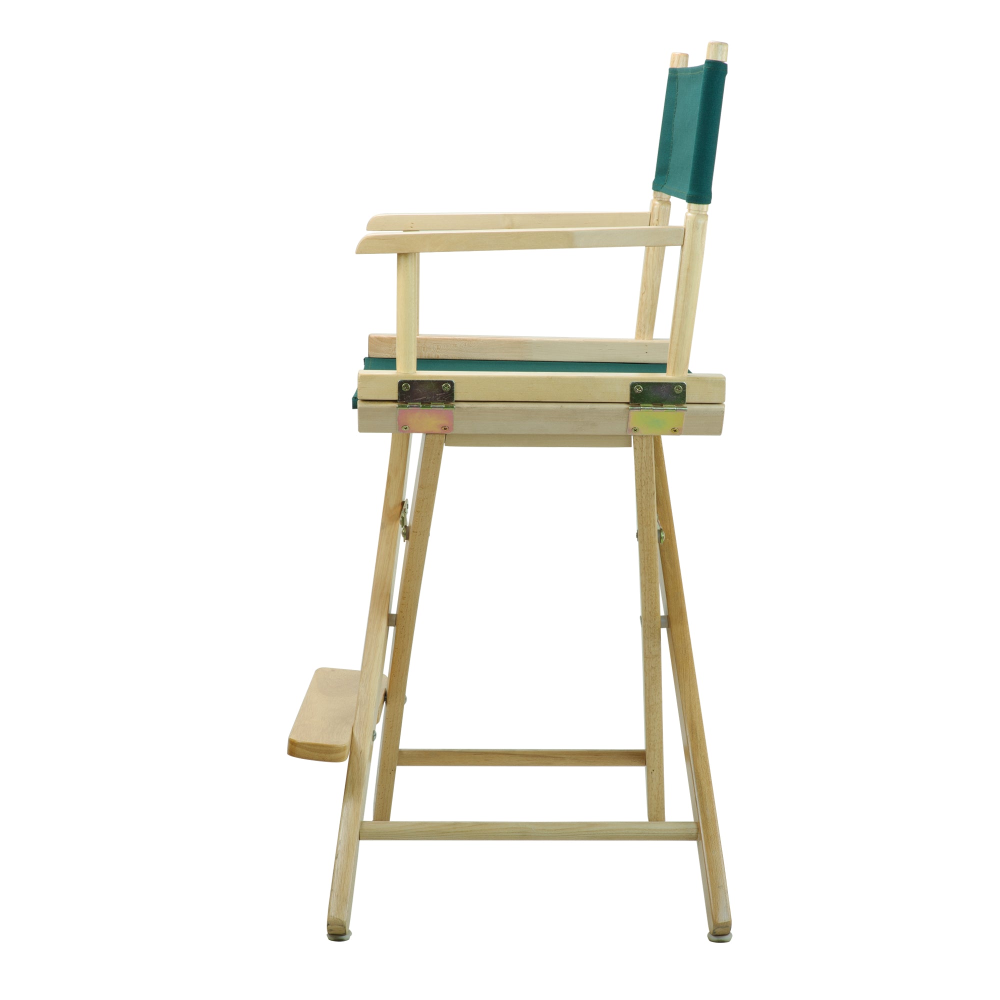24' Director'S Chair Natural Frame-Hunter Green Canvas