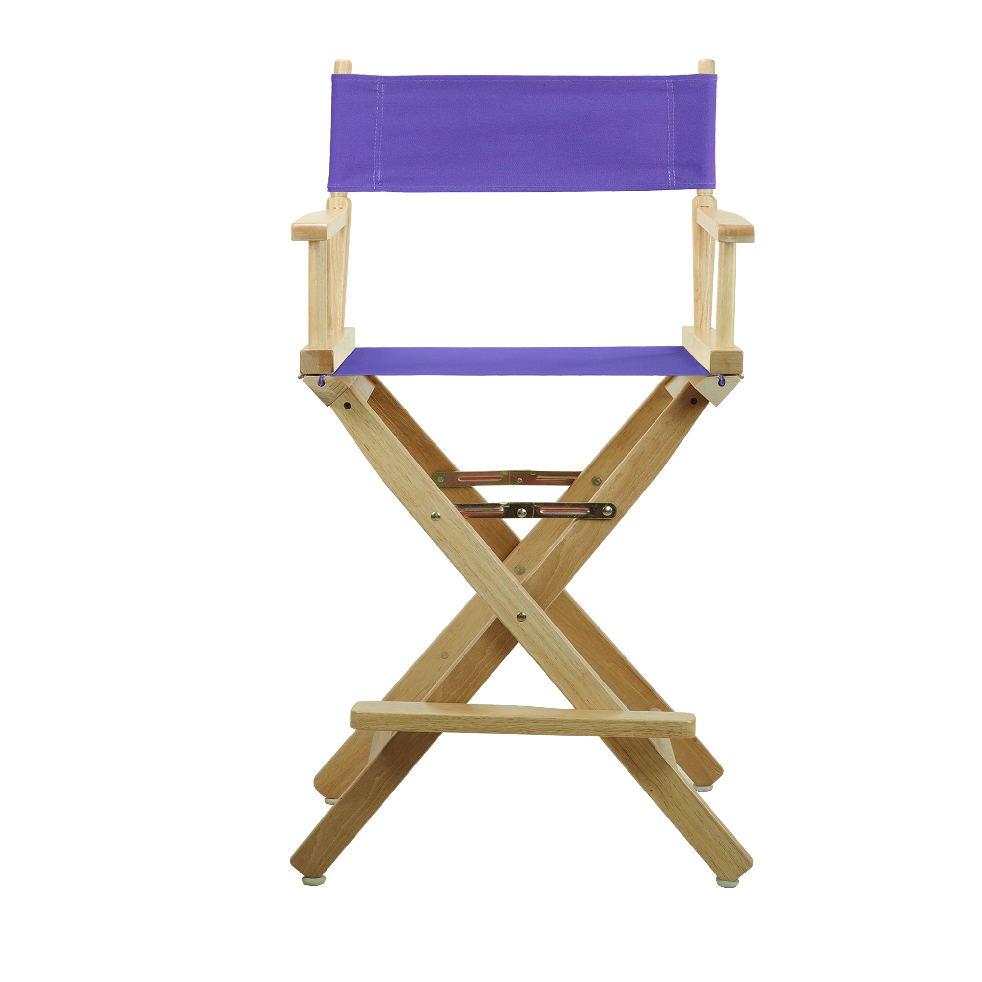 24' Director'S Chair Natural Frame-Purple Canvas