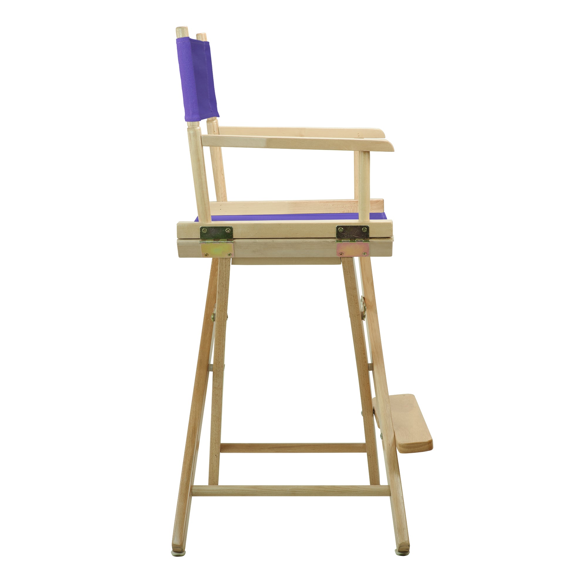 24' Director'S Chair Natural Frame-Purple Canvas
