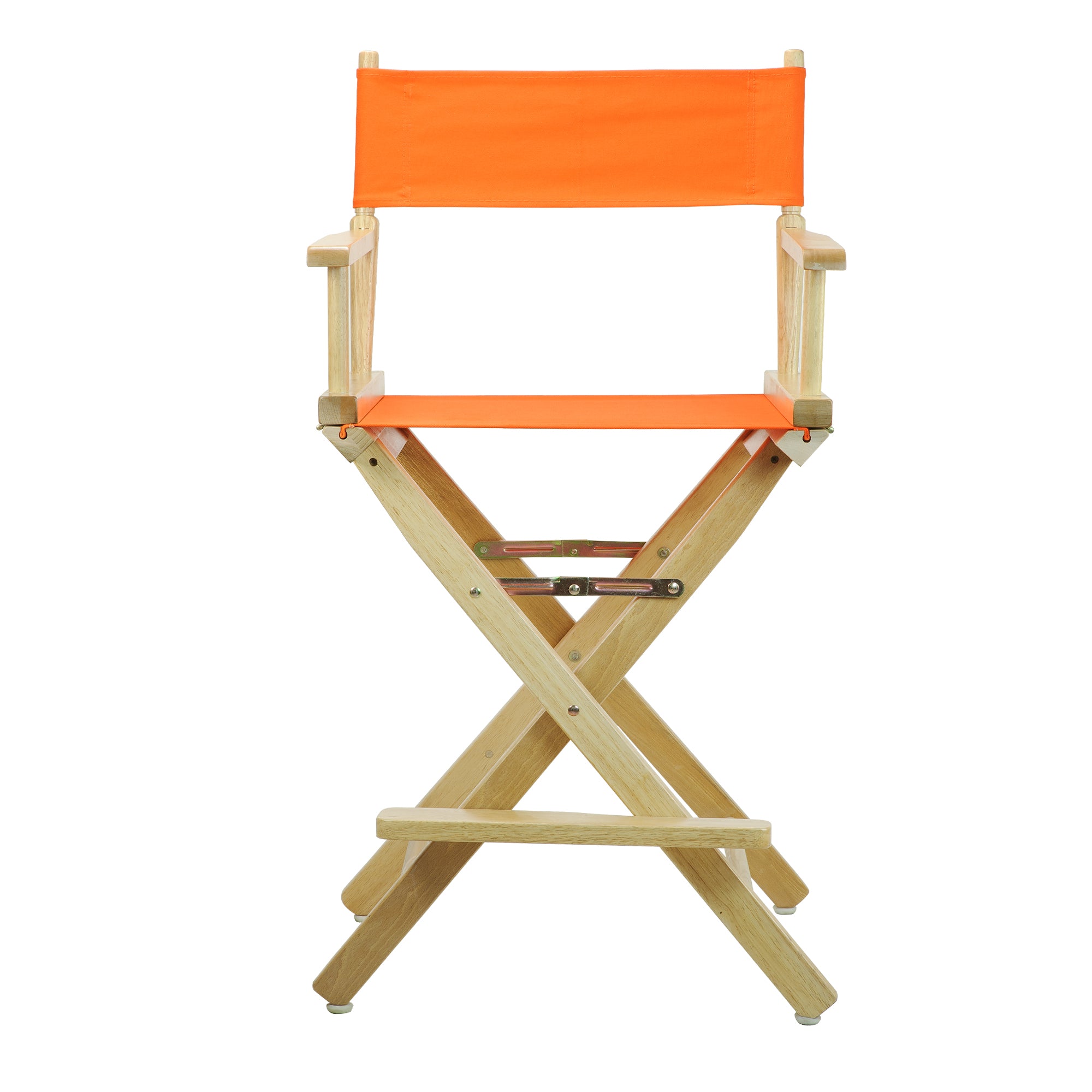 24' Director'S Chair Natural Frame-Tangerine Canvas
