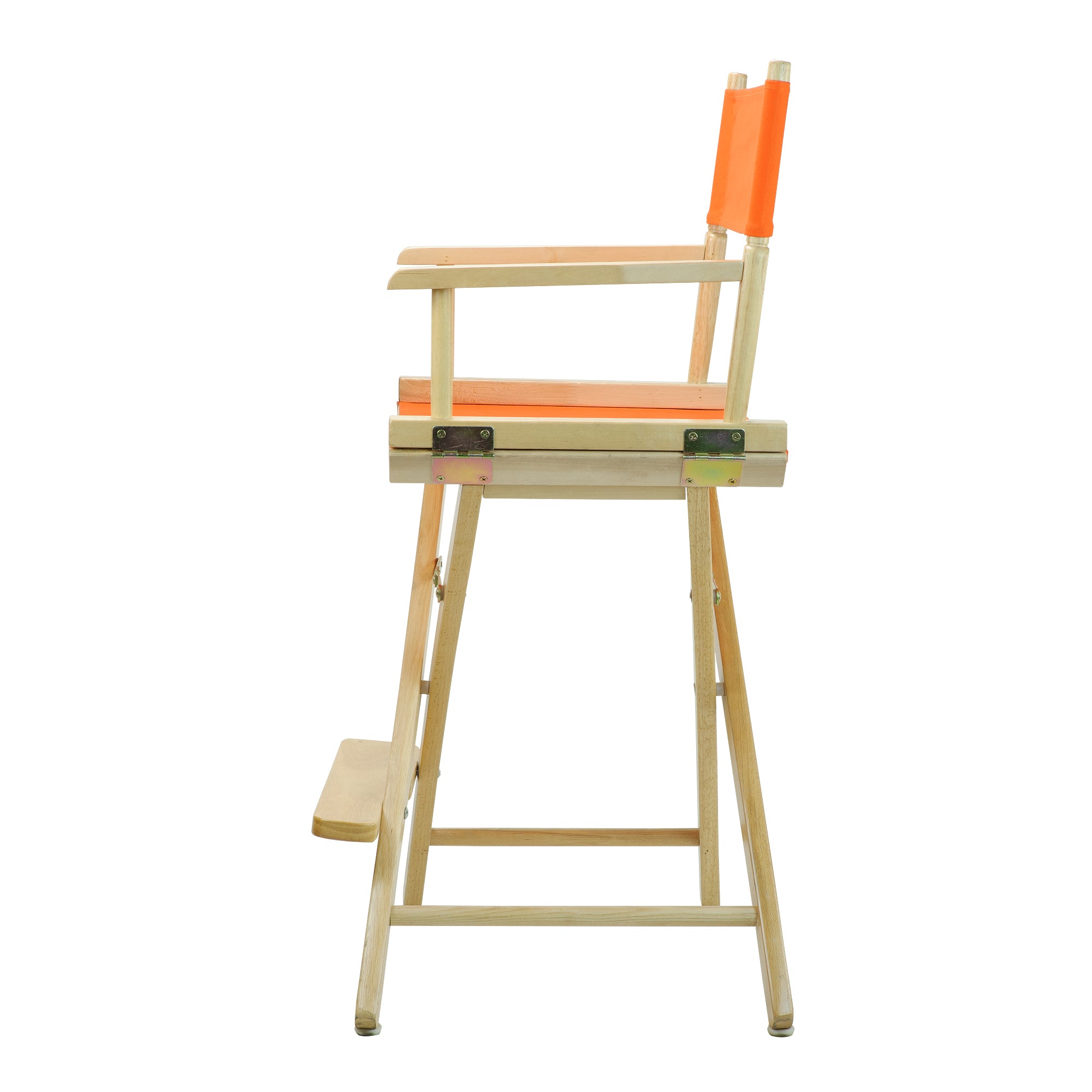 24' Director'S Chair Natural Frame-Tangerine Canvas
