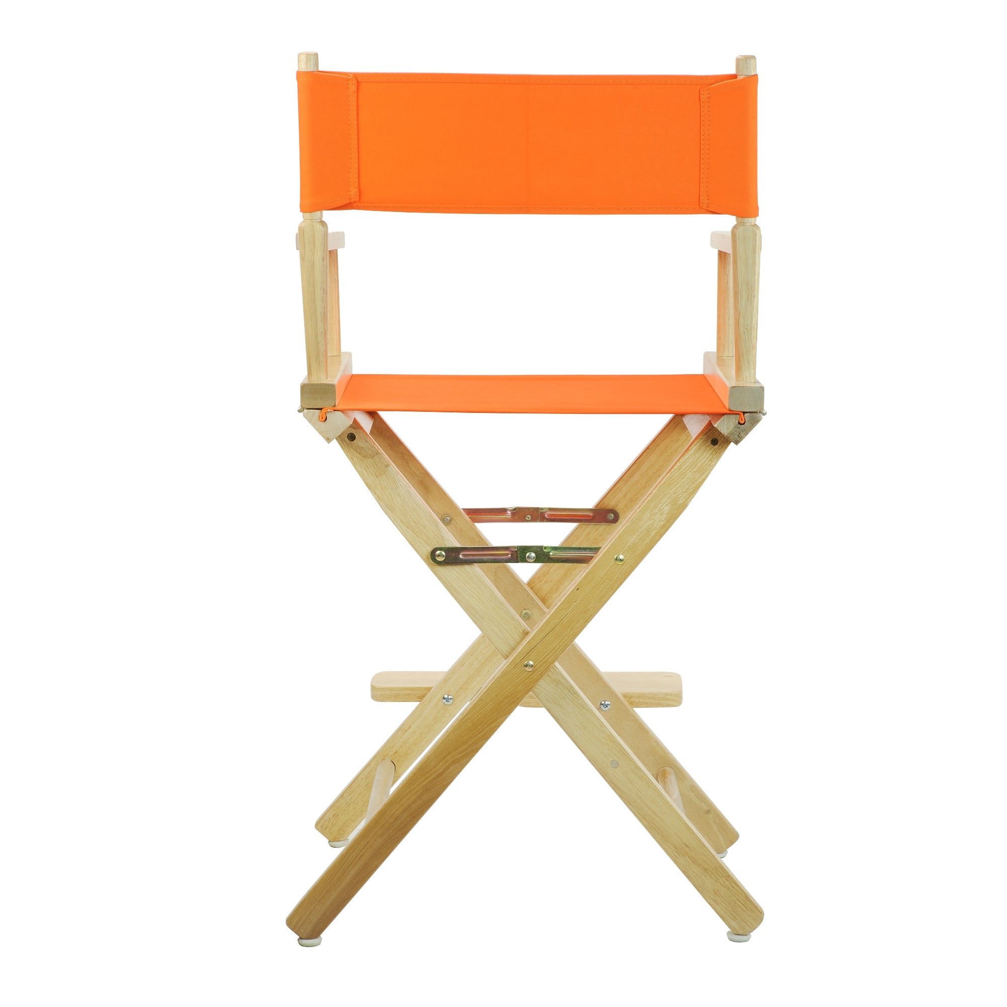 24' Director'S Chair Natural Frame-Tangerine Canvas