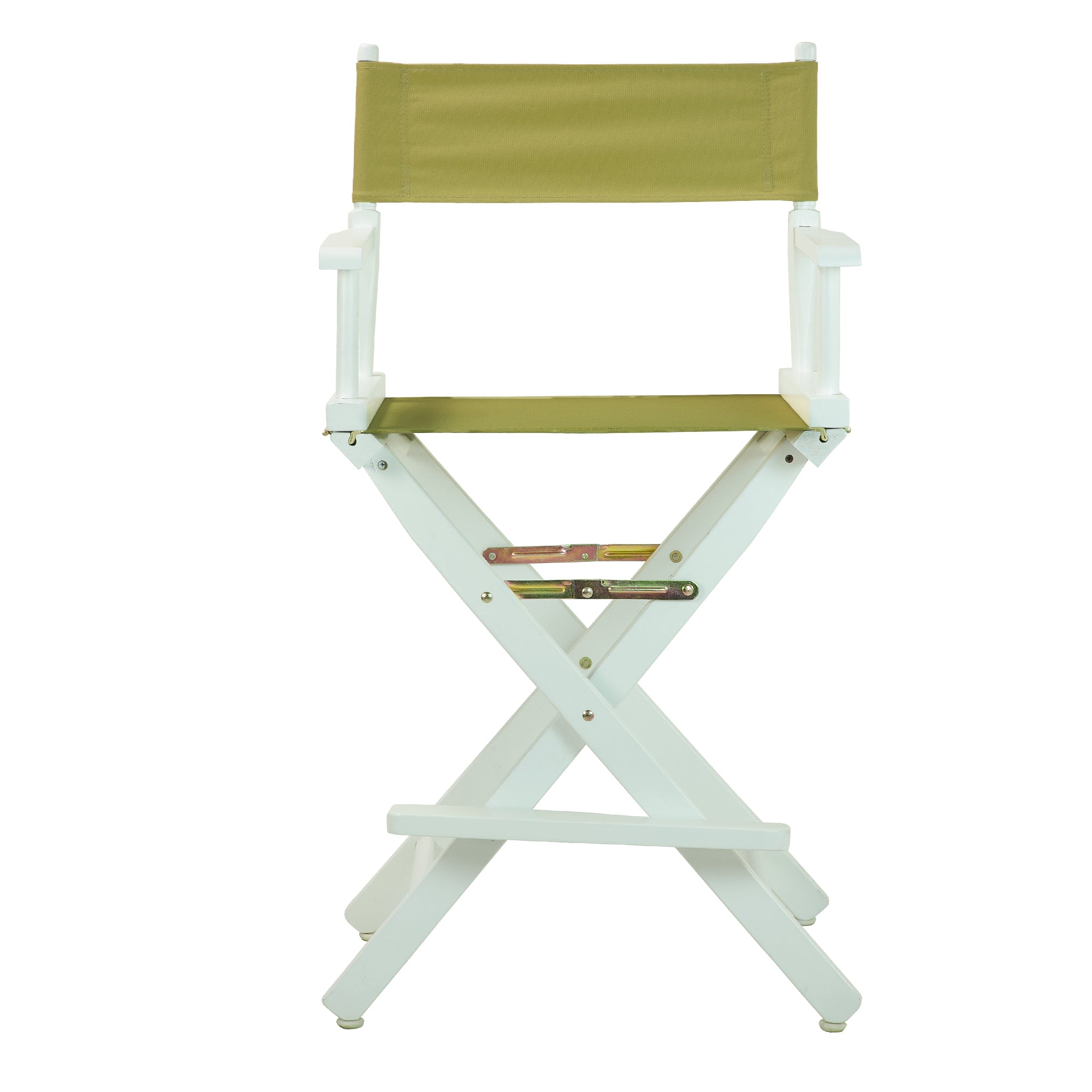 24' Director'S Chair White Frame-Olive Canvas