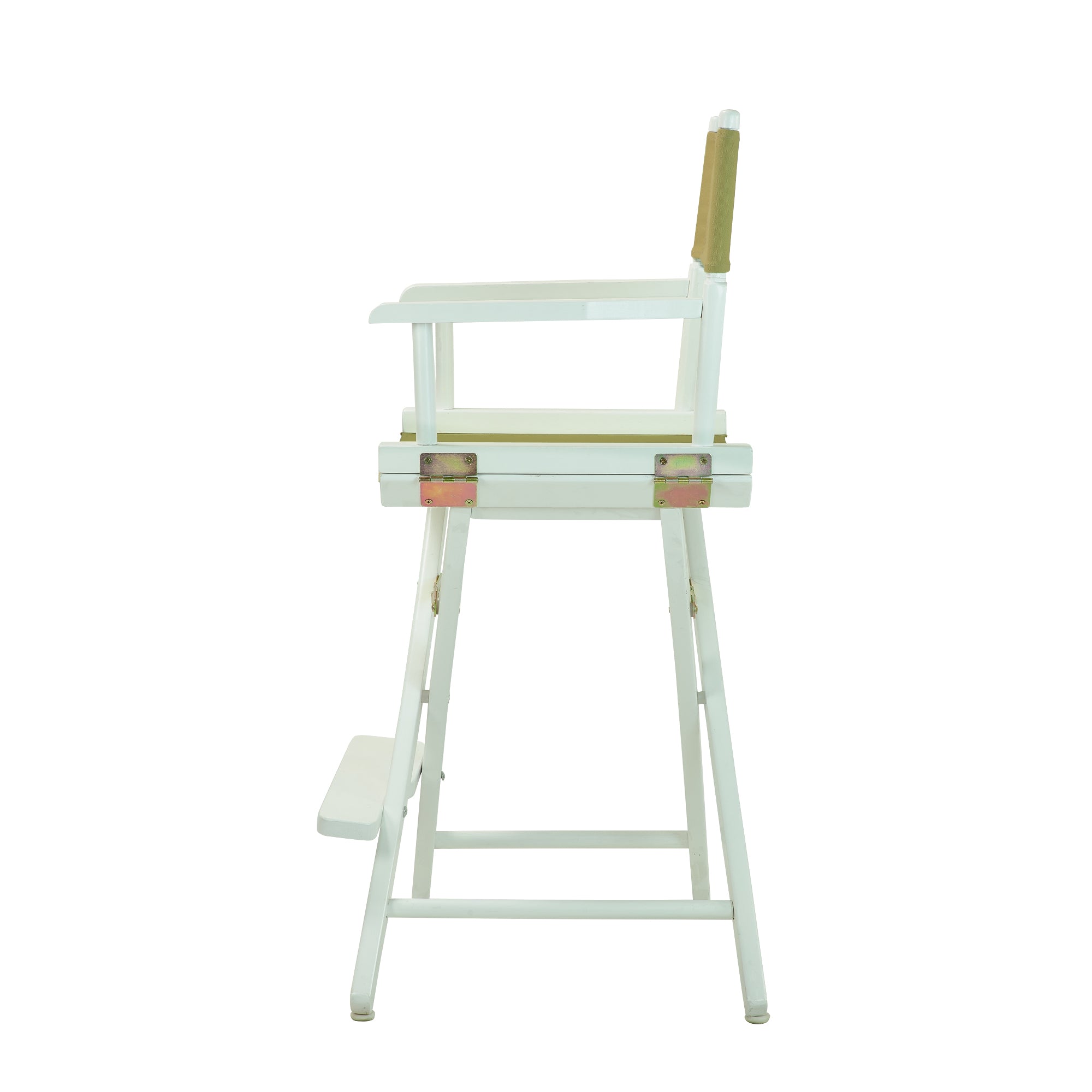 24' Director'S Chair White Frame-Olive Canvas