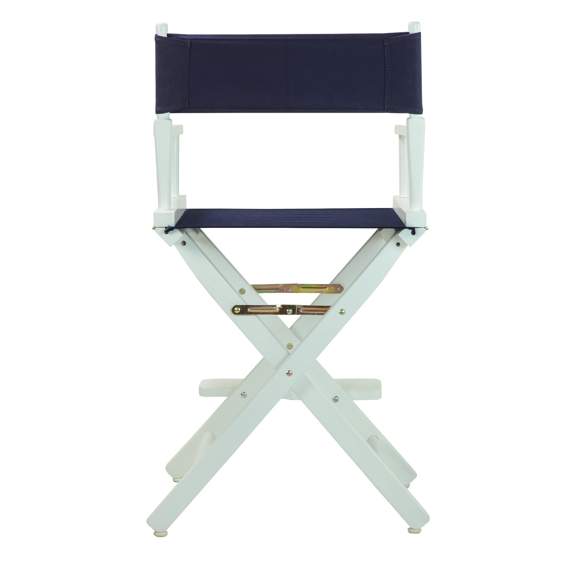 24' Director'S Chair White Frame-Navy Blue Canvas
