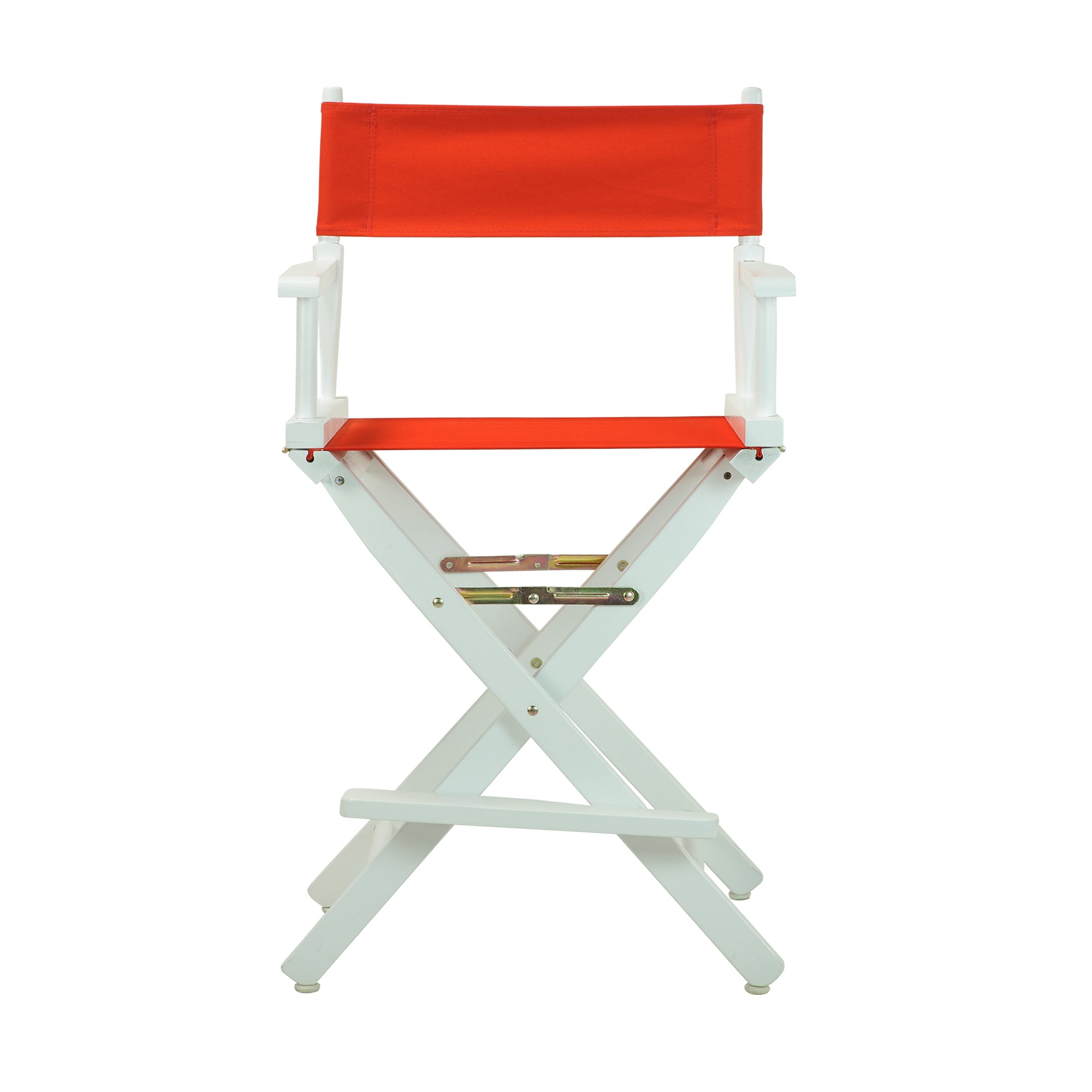 24' Director'S Chair White Frame-Red Canvas