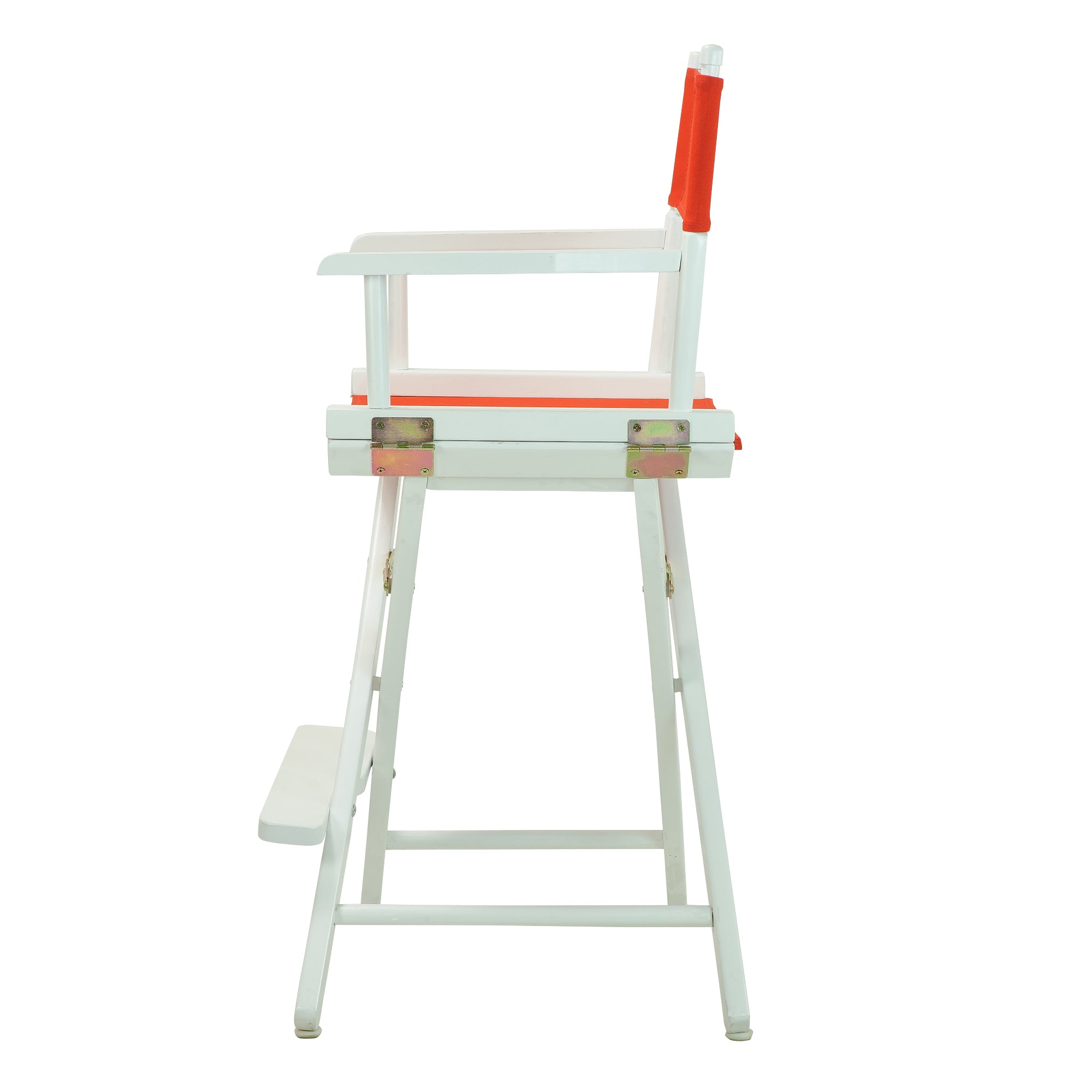 24' Director'S Chair White Frame-Red Canvas