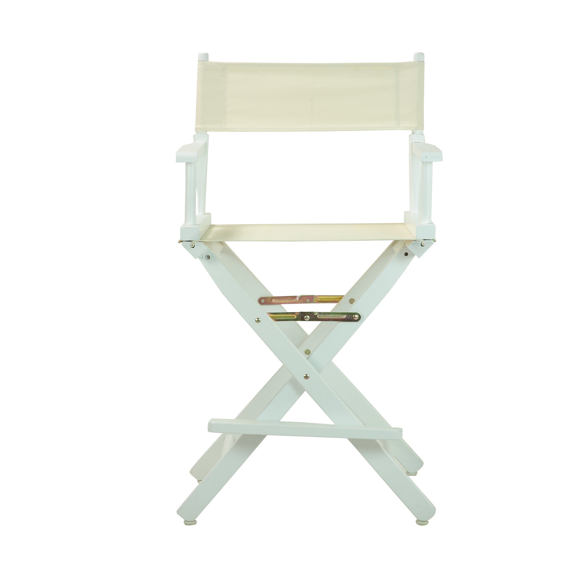 24' Director'S Chair White Frame-Natural/Wheat Canvas