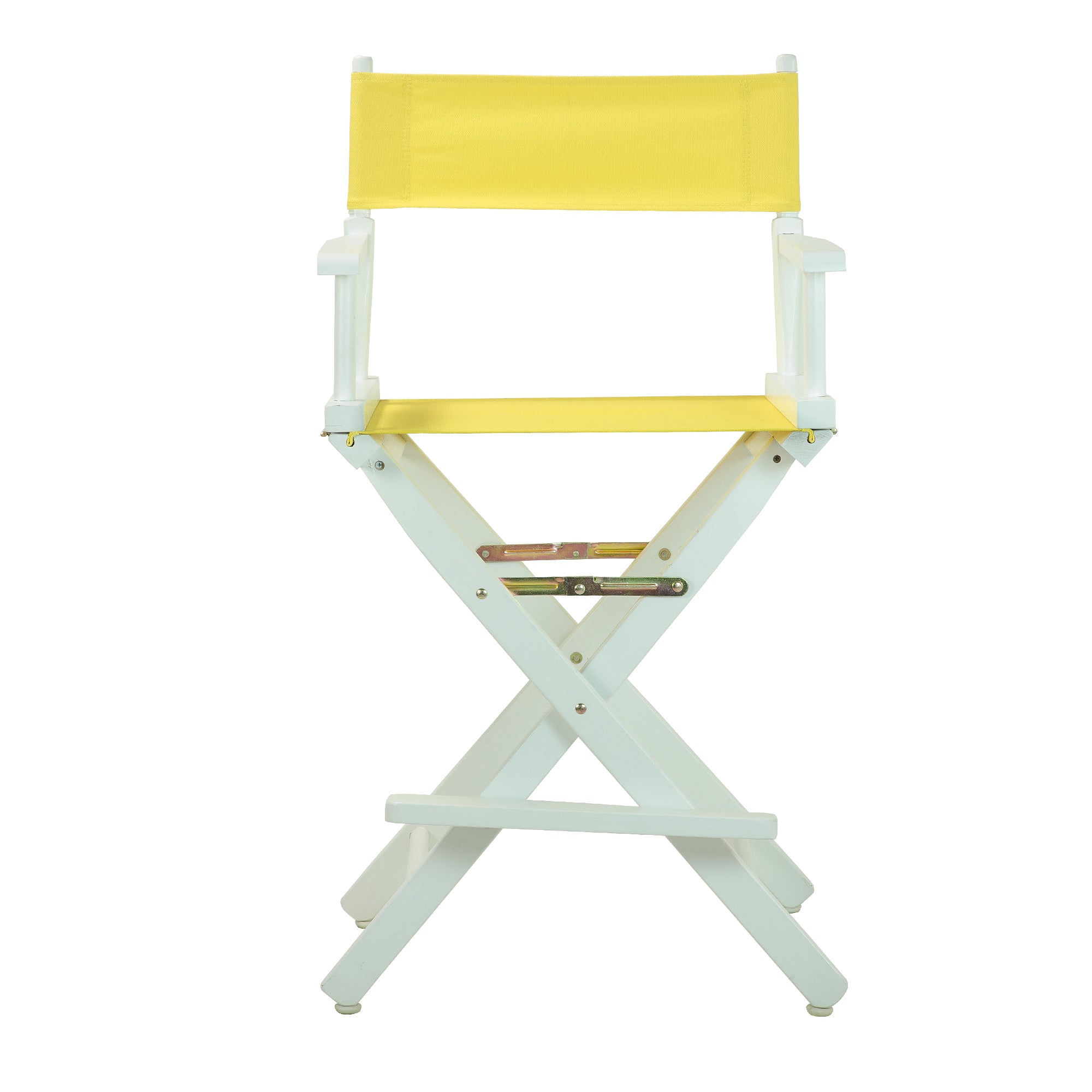 24' Director'S Chair White Frame-Yellow Canvas