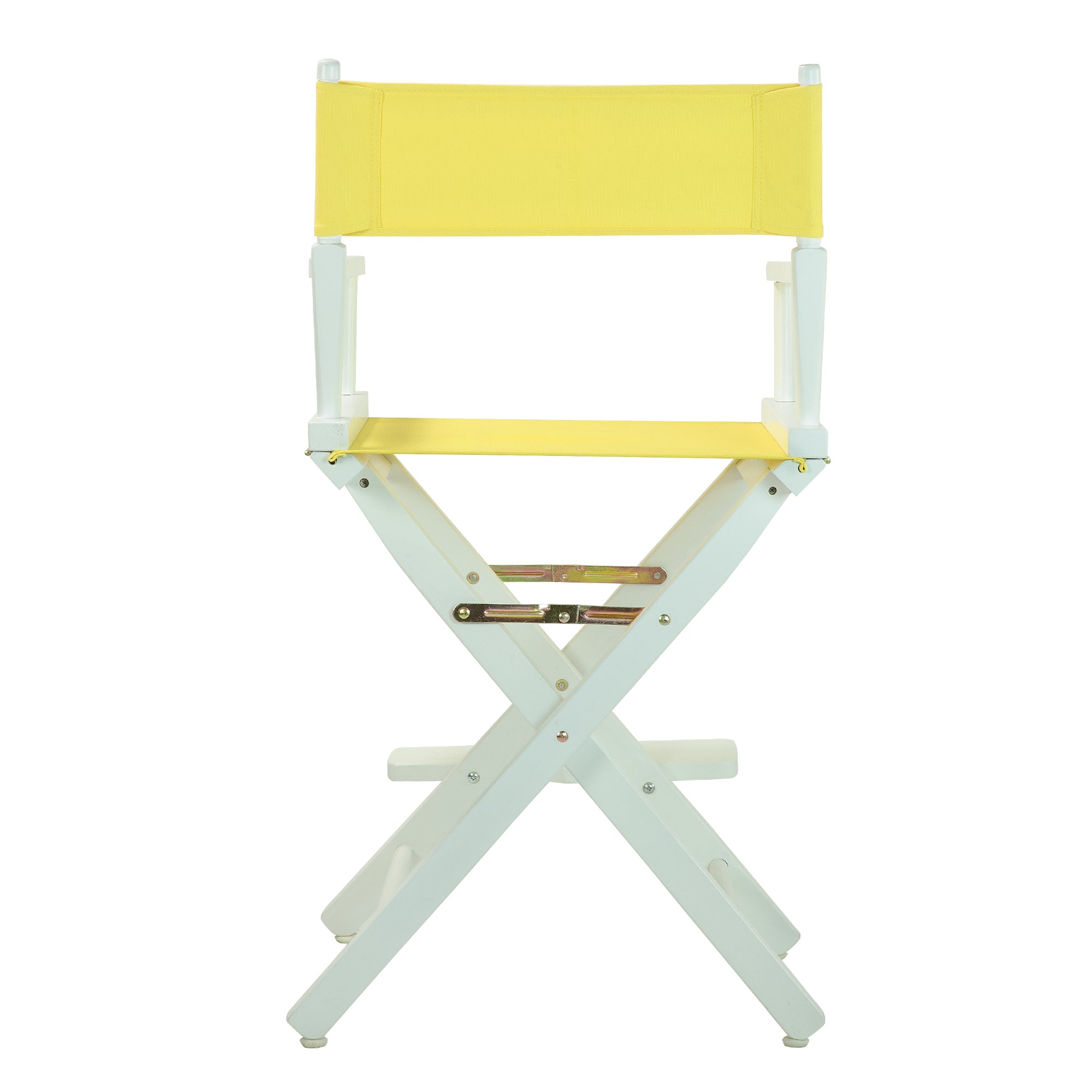 24' Director'S Chair White Frame-Yellow Canvas
