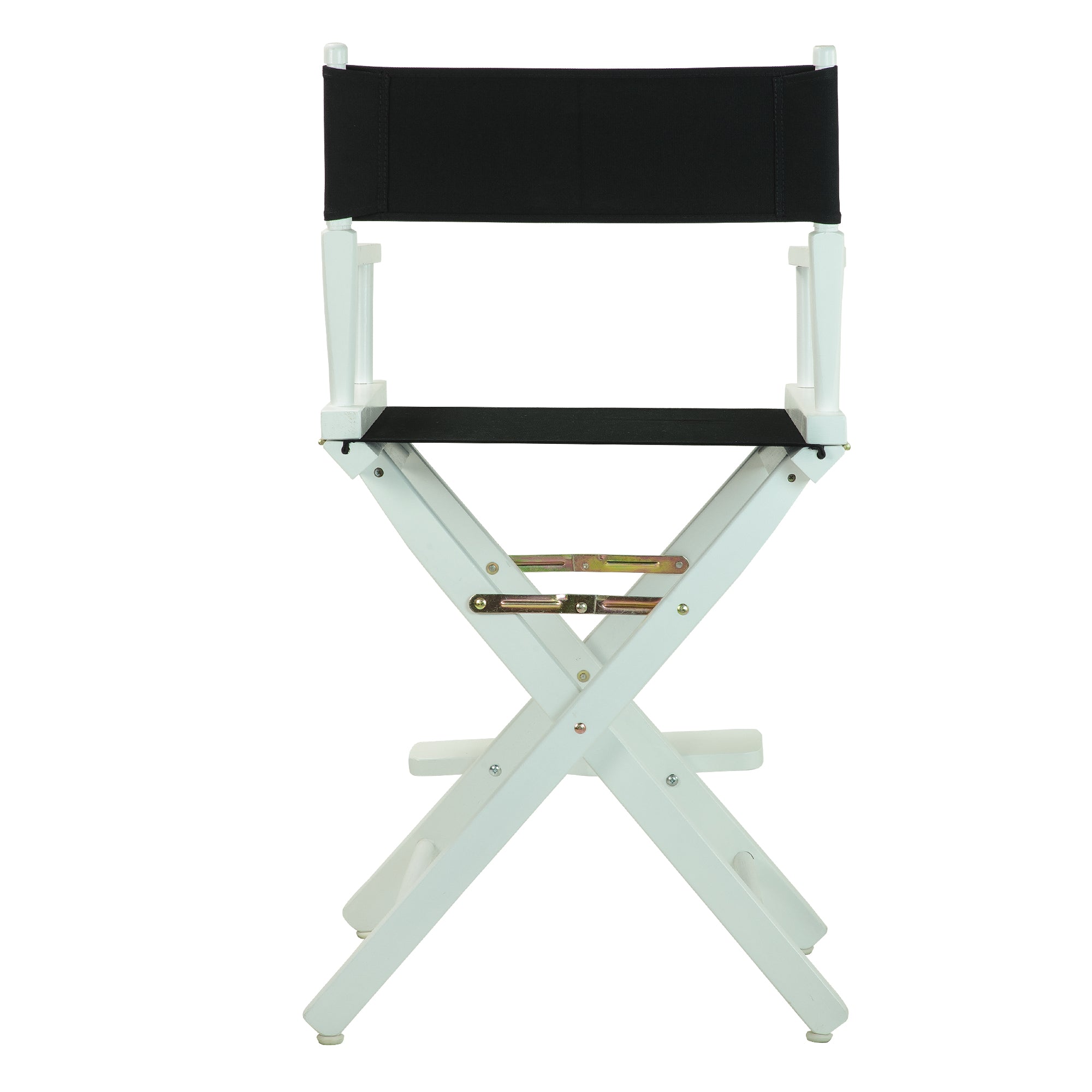 24' Director'S Chair White Frame-Black Canvas