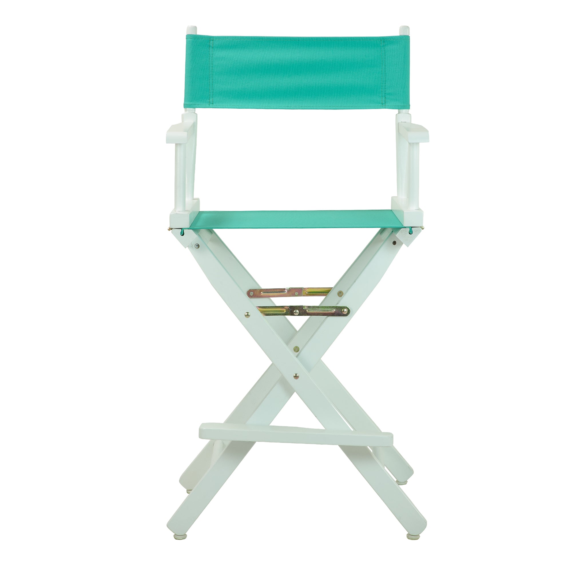 24' Director'S Chair White Frame-Teal Canvas