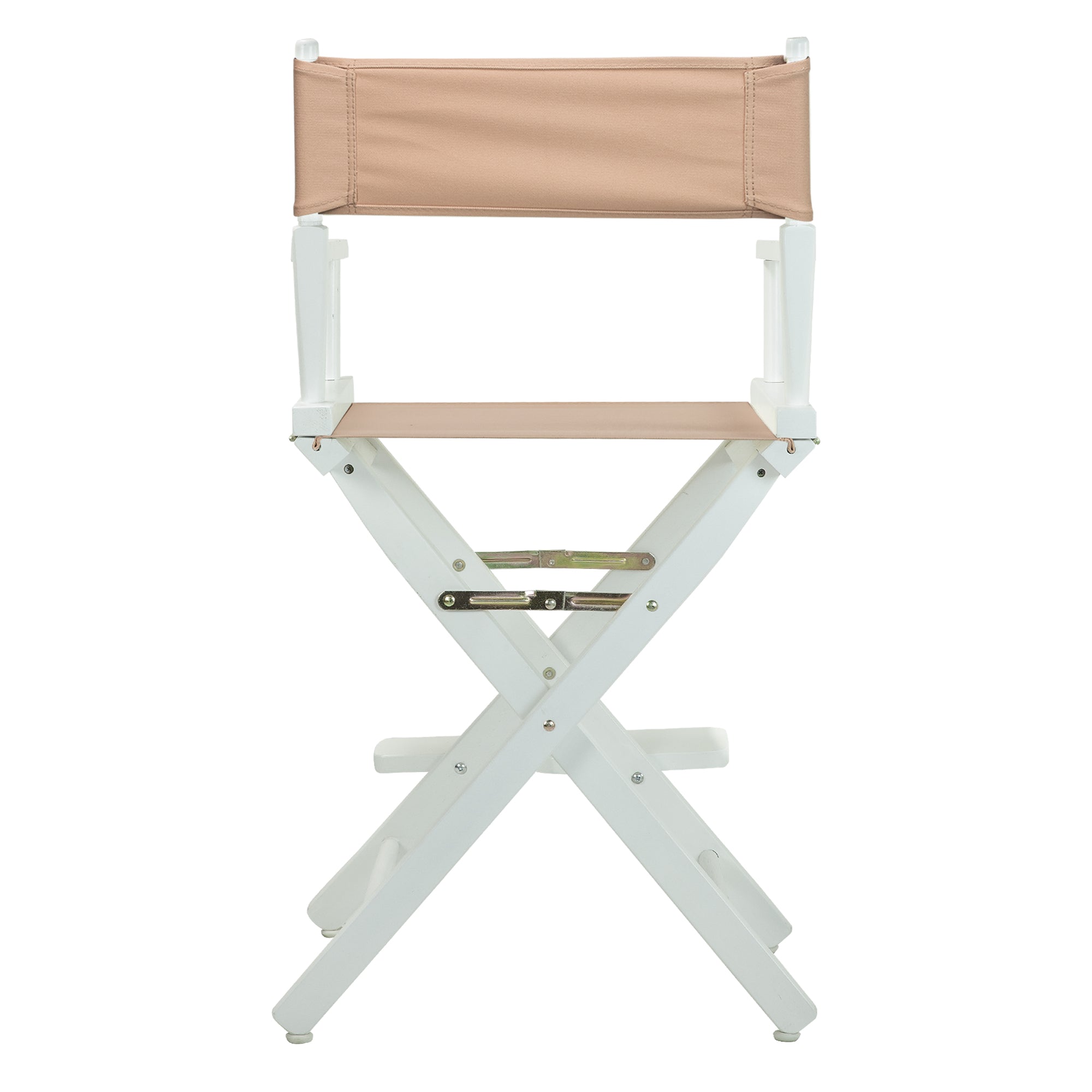 24' Director'S Chair White Frame-Tan Canvas