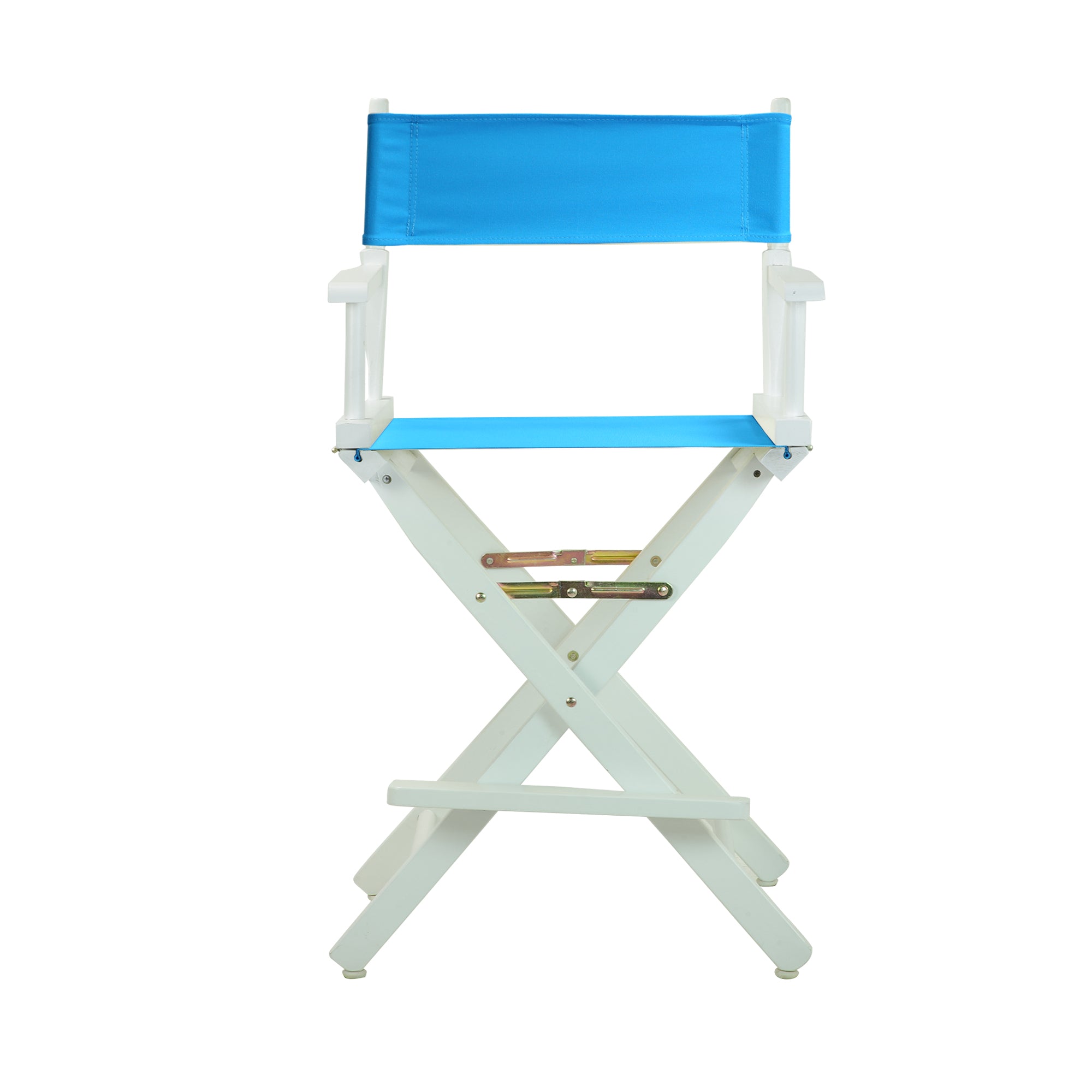 24' Director'S Chair White Frame-Turquoise Canvas