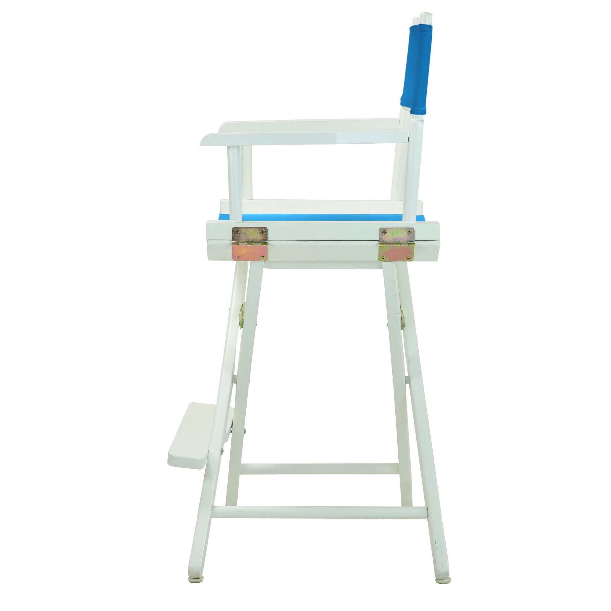 24' Director'S Chair White Frame-Turquoise Canvas