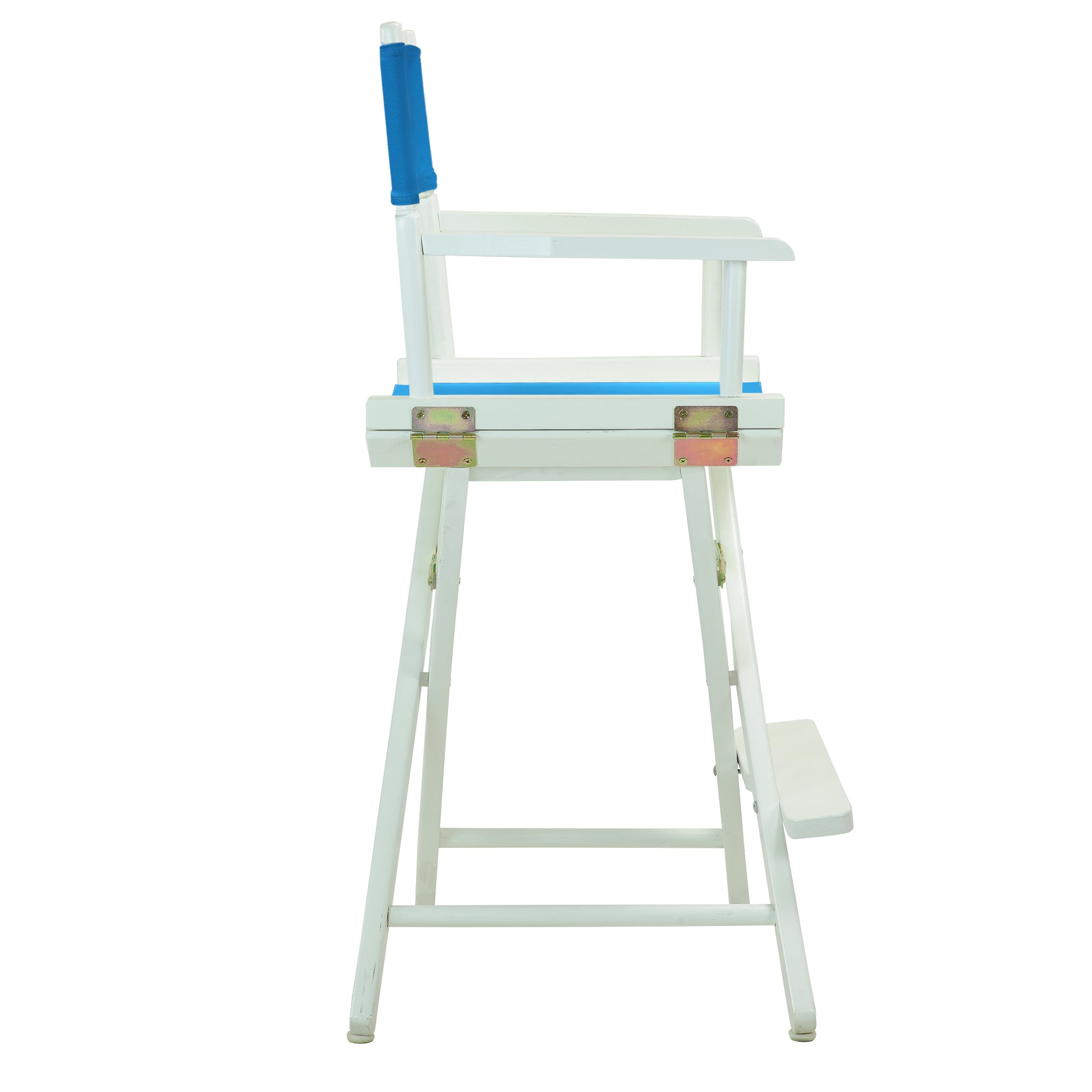 24' Director'S Chair White Frame-Turquoise Canvas