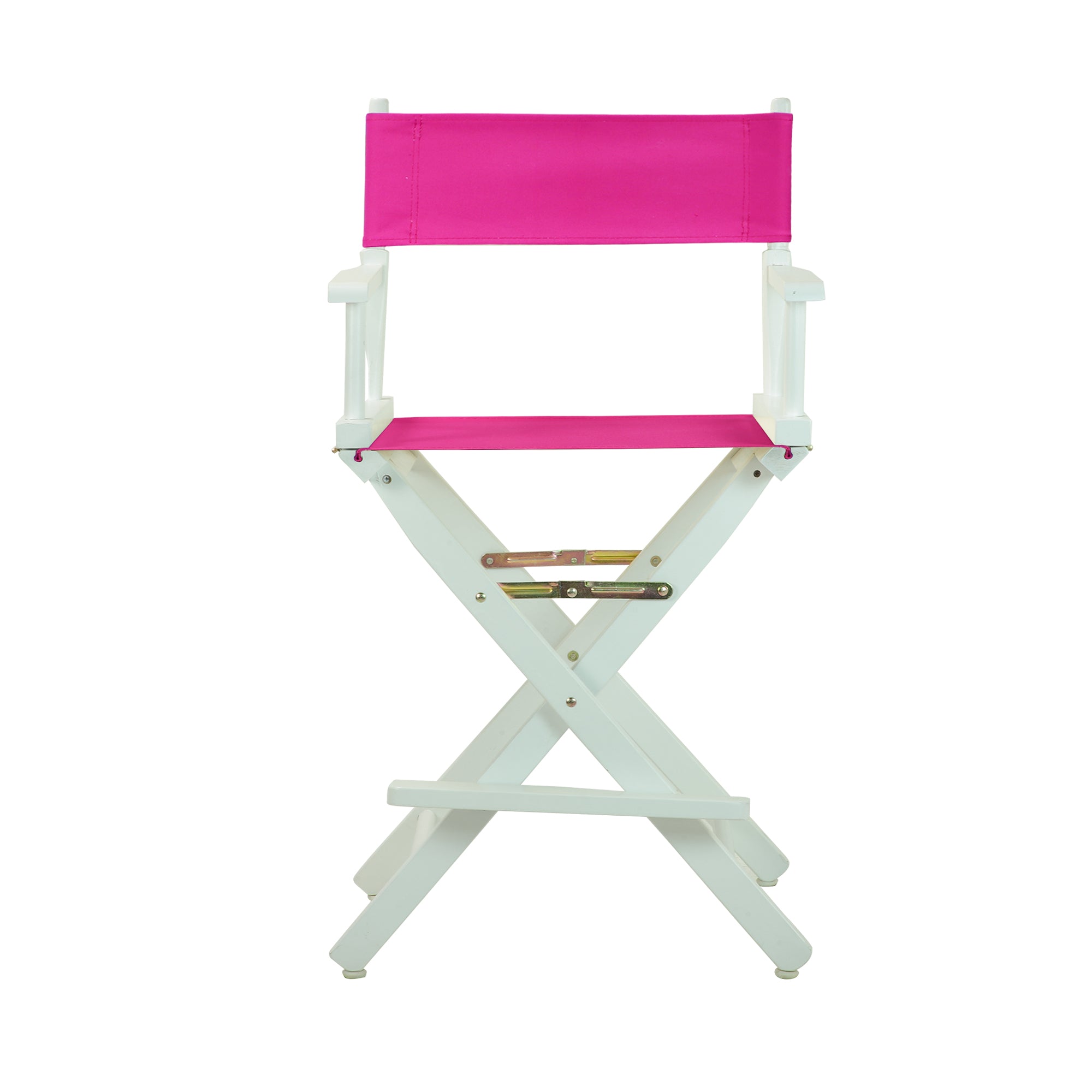 24' Director'S Chair White Frame-Magenta Canvas