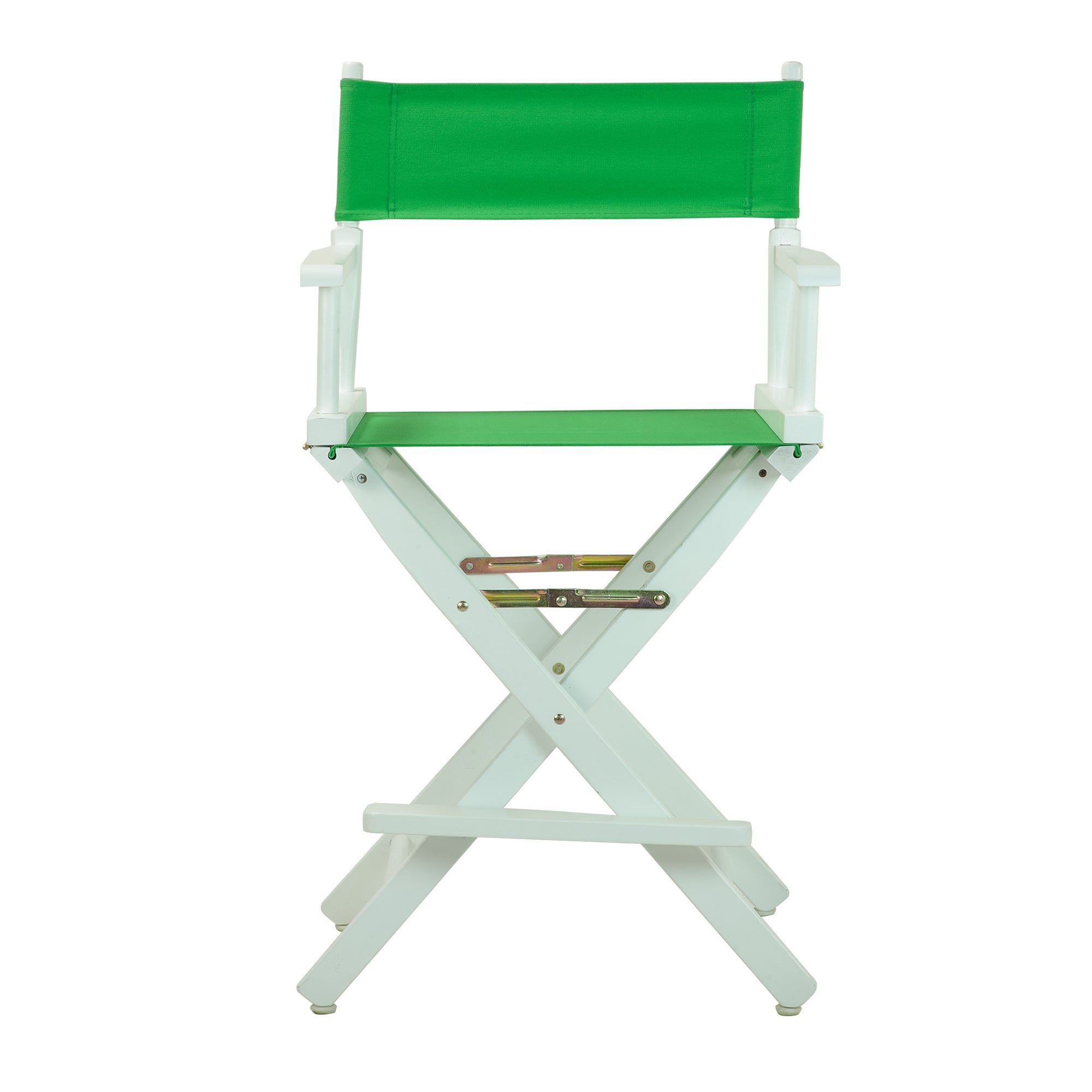 24' Director'S Chair White Frame-Green Canvas