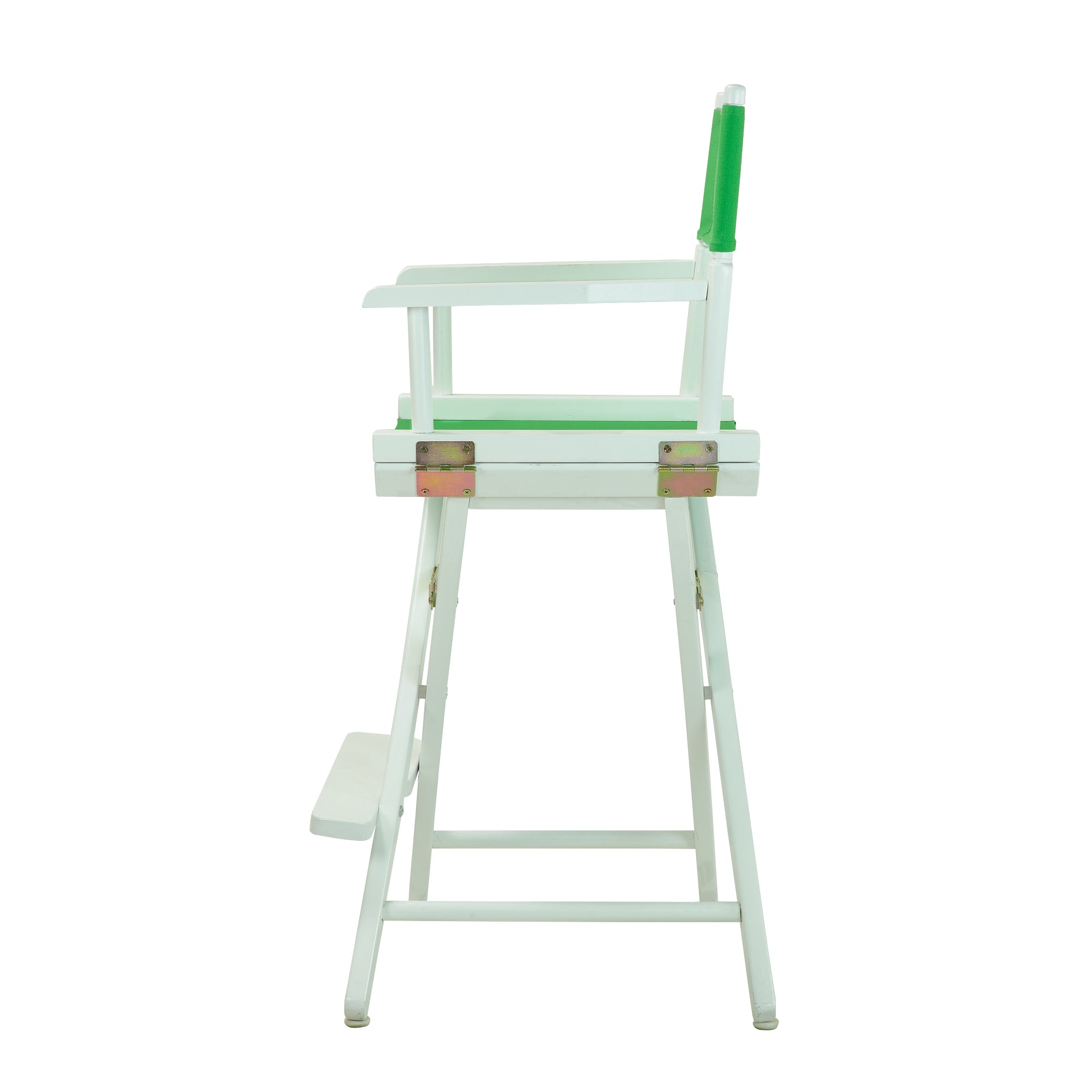 24' Director'S Chair White Frame-Green Canvas