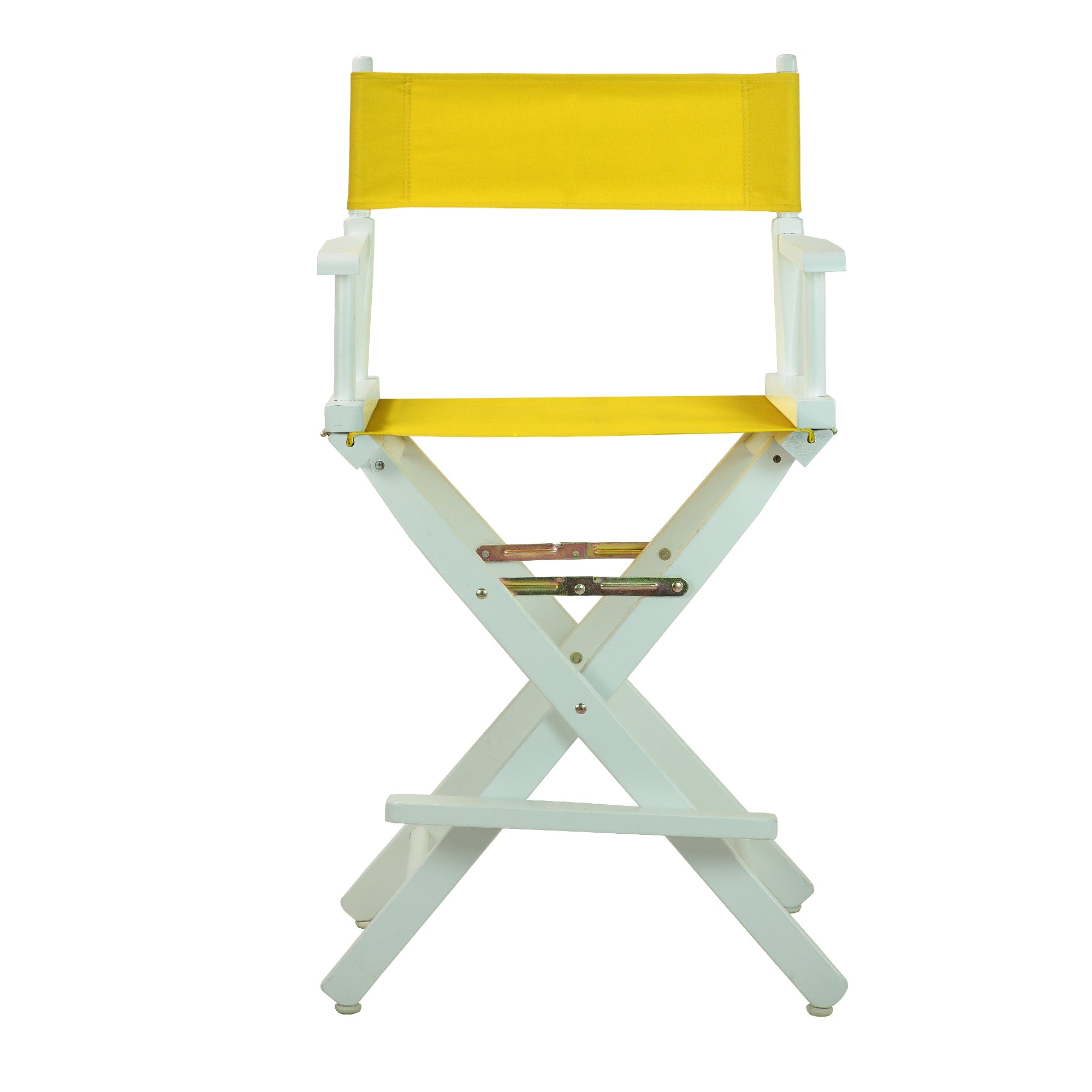 24' Director'S Chair White Frame-Gold Canvas