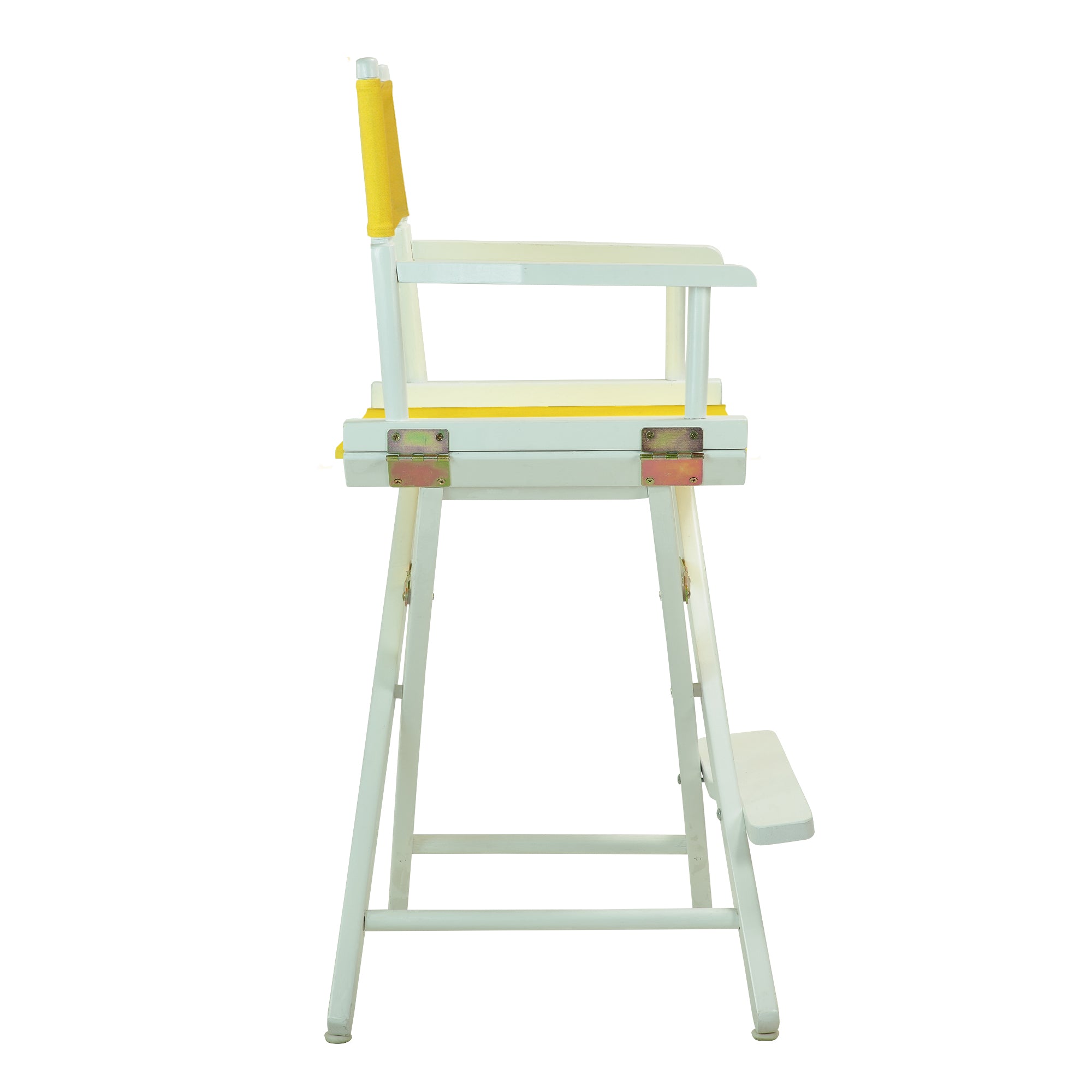 24' Director'S Chair White Frame-Gold Canvas