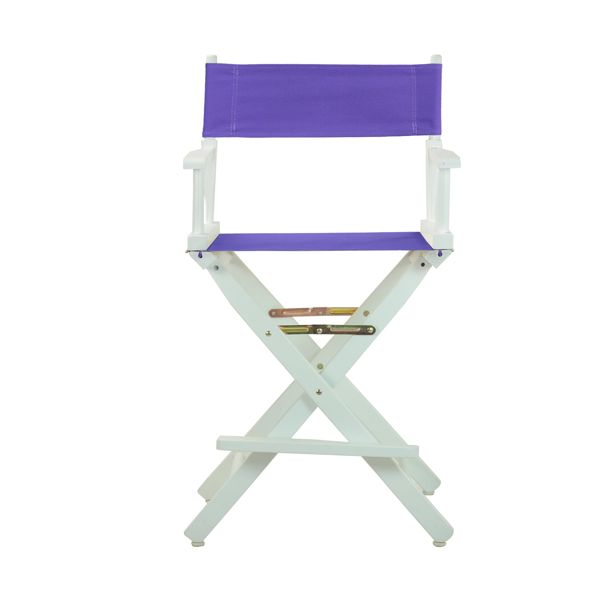 24' Director'S Chair White Frame-Purple Canvas